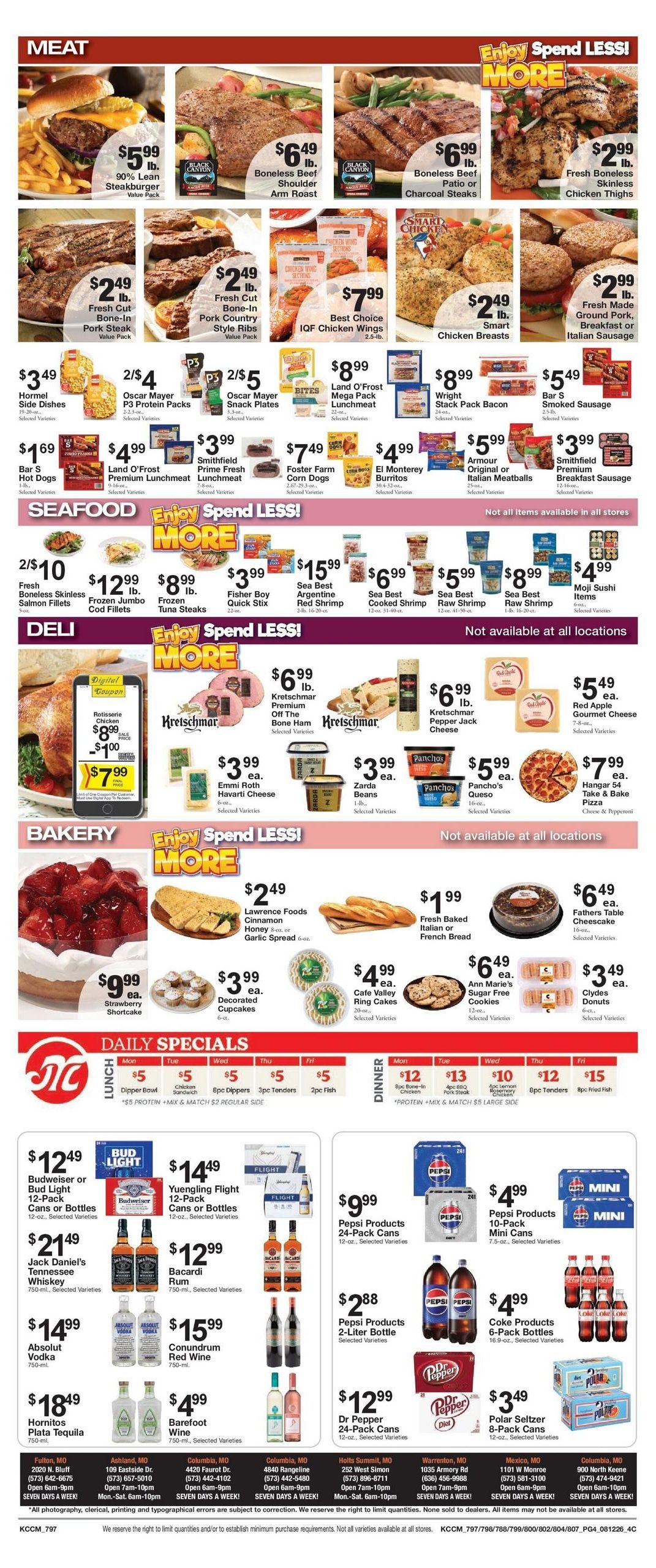 Moser's Grocery (Columbia–Jefferson City Area, MO) Weekly Ad August 12 - 18, 2026