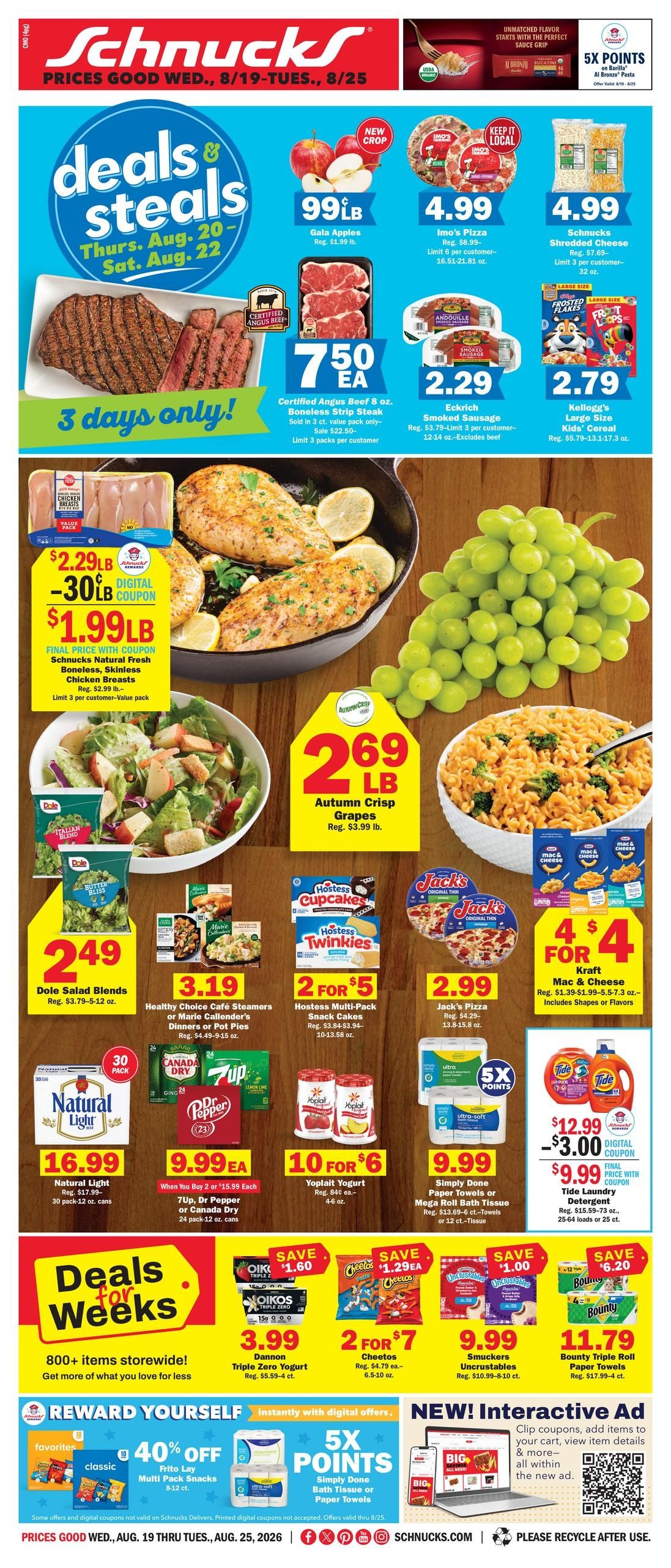 Schnucks (Columbia–Jefferson City Area, MO) Weekly Print Weekly Ad August 19 - 25, 2026