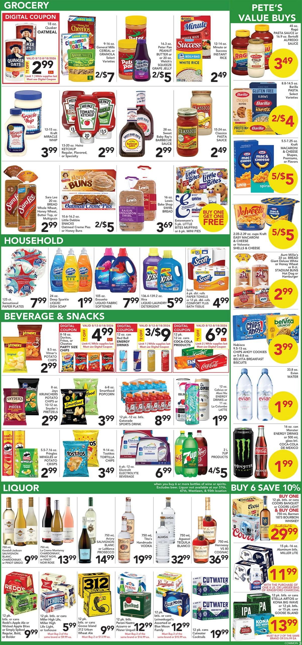Pete's Fresh Market Weekly Ad August 12 - 18, 2026