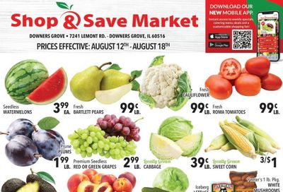 Shop And Save Market (Naperville–Bolingbrook Area, IL) Weekly Ad August 12 - 18, 2026