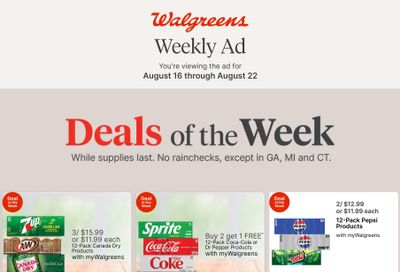 Walgreens (Newcomb–Chateaugay Area, NY) Weekly Ad August 16 - 22, 2026
