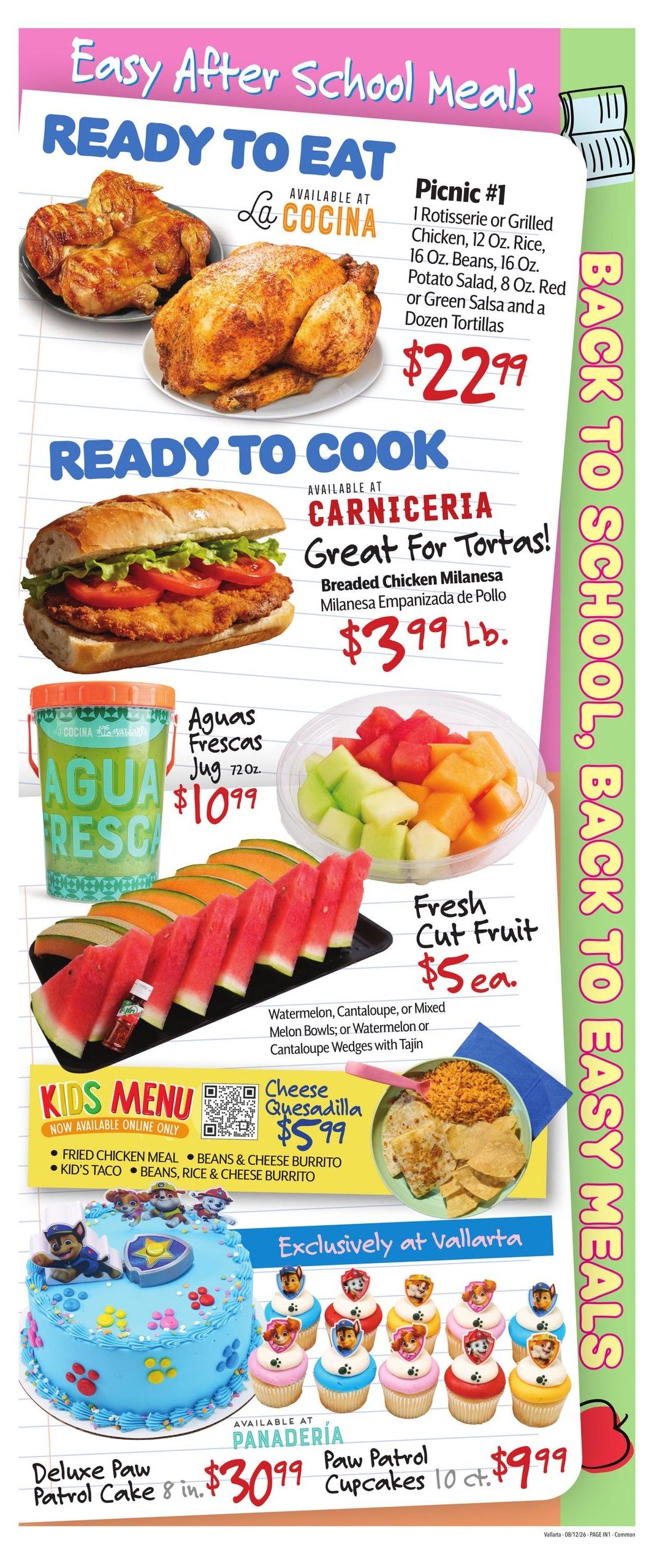 Vallarta Supermarkets (Hesperia-Victorville Area, CA) Grocery Savings Weekly Ad August 12 - 18, 2026