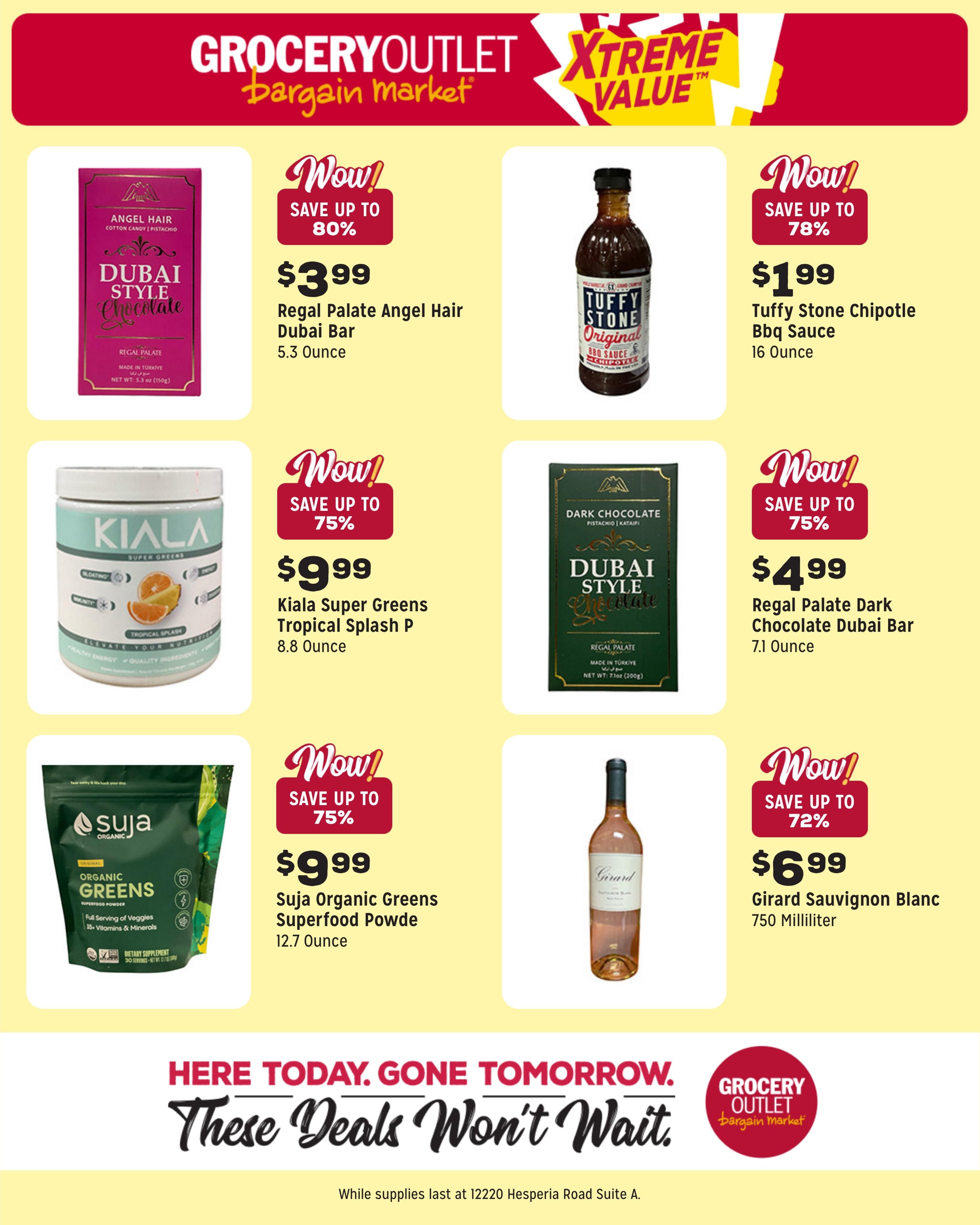 Grocery Outlet (Victorville–Hesperia Area, CA) Weekly Ad August 12 - 18, 2026
