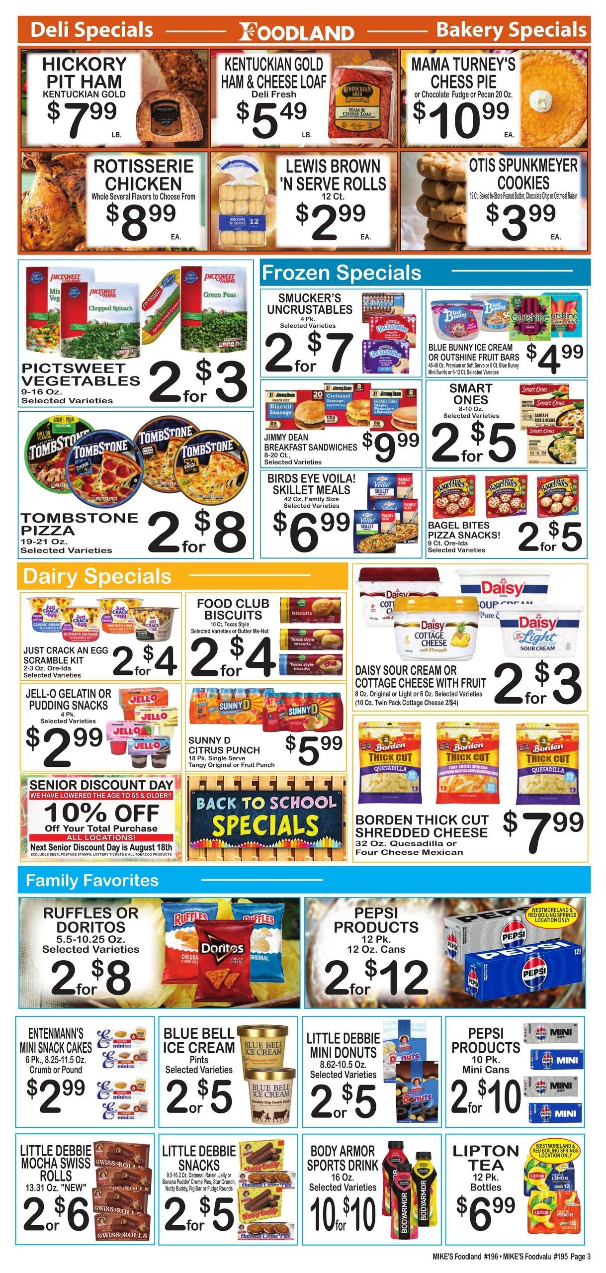 Mike's Foodland (Scottsville Area, KY) Weekly Ad August 12 - 18, 2026