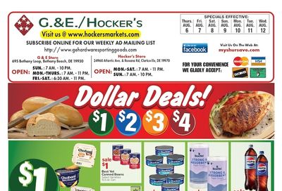 Hocker's Markets (Bethany Beach and Clarksville, DE) Weekly Ad August 6 - 12, 2026