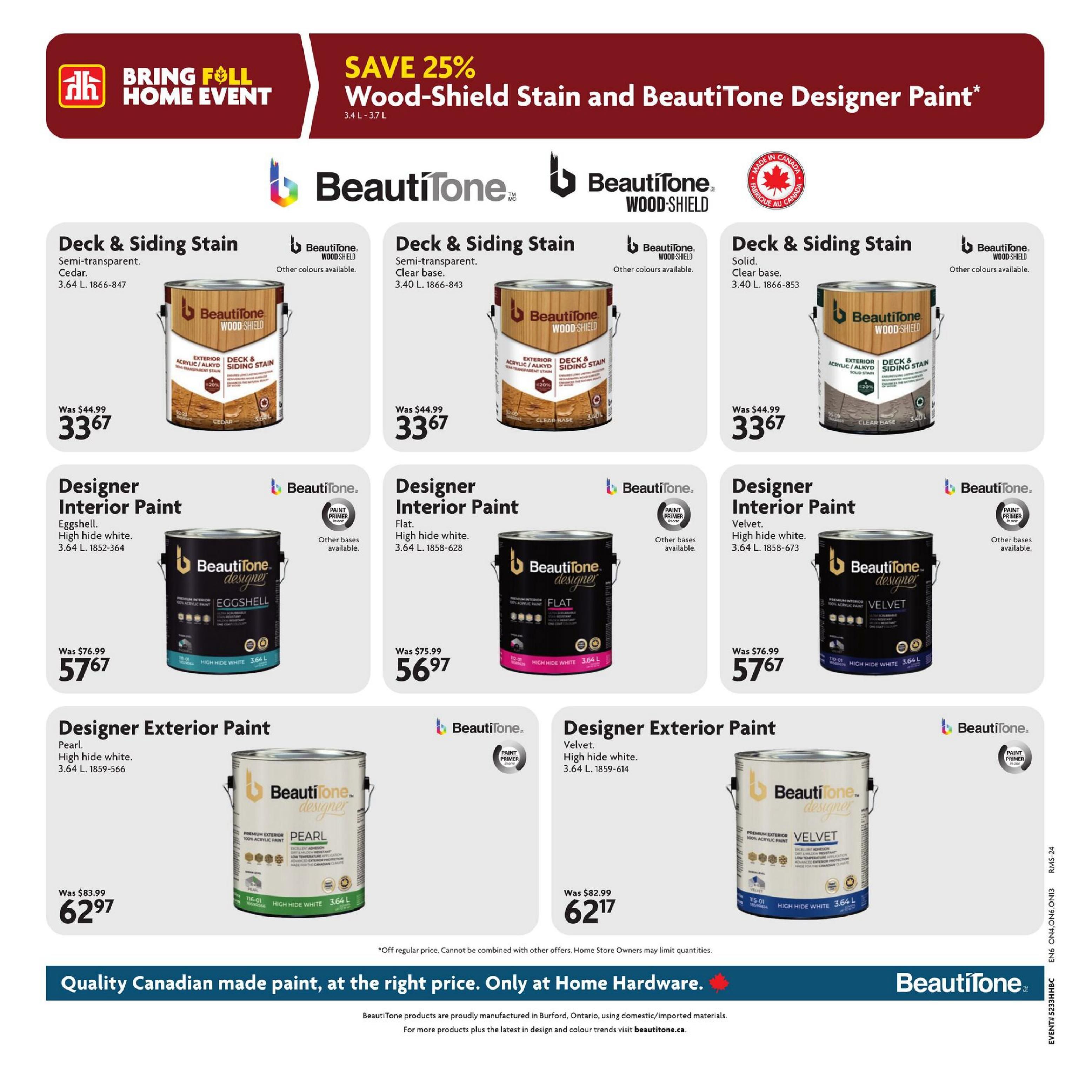 Home Hardware Building Centre (ON) Flyer August 13 to 26