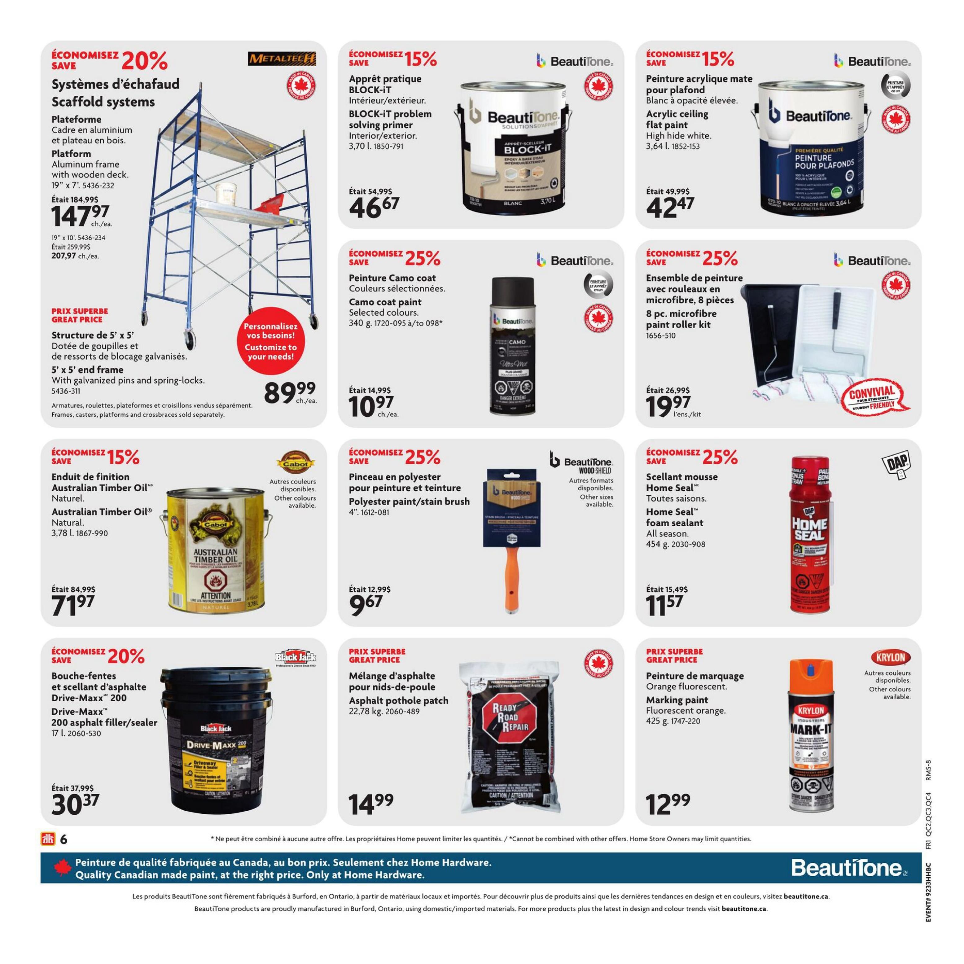 Home Hardware Building Centre (QC) Flyer August 13 to 26
