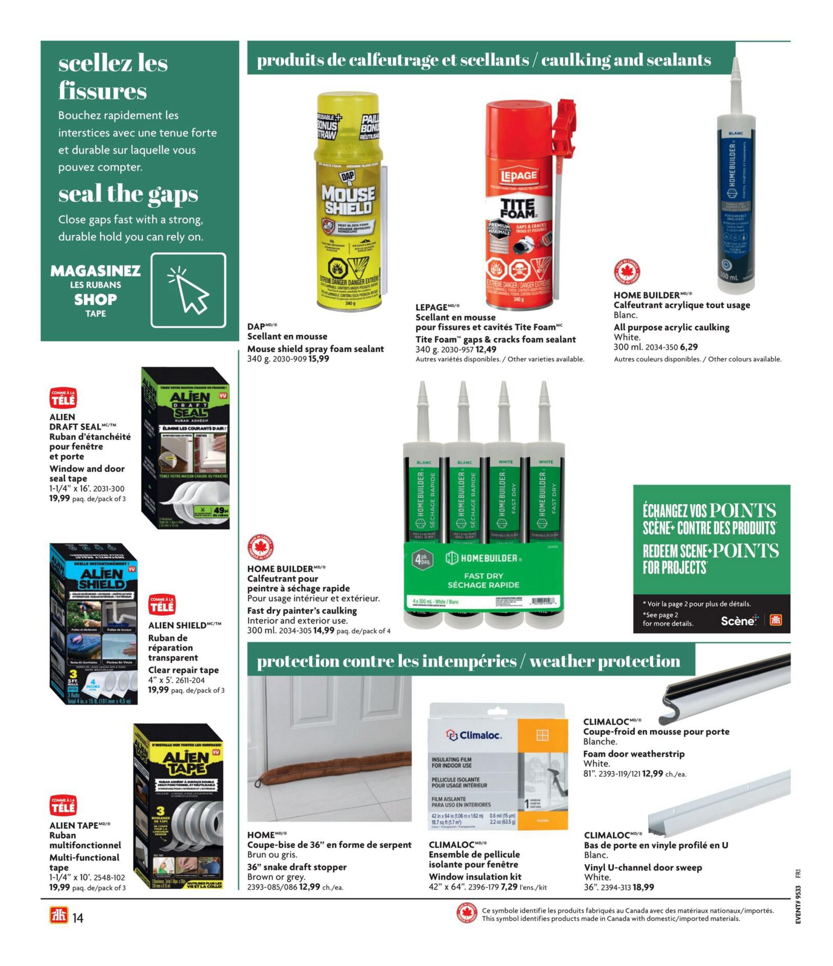 Home Hardware (QC) Fall and Winter Catalogue August 13 to November 4