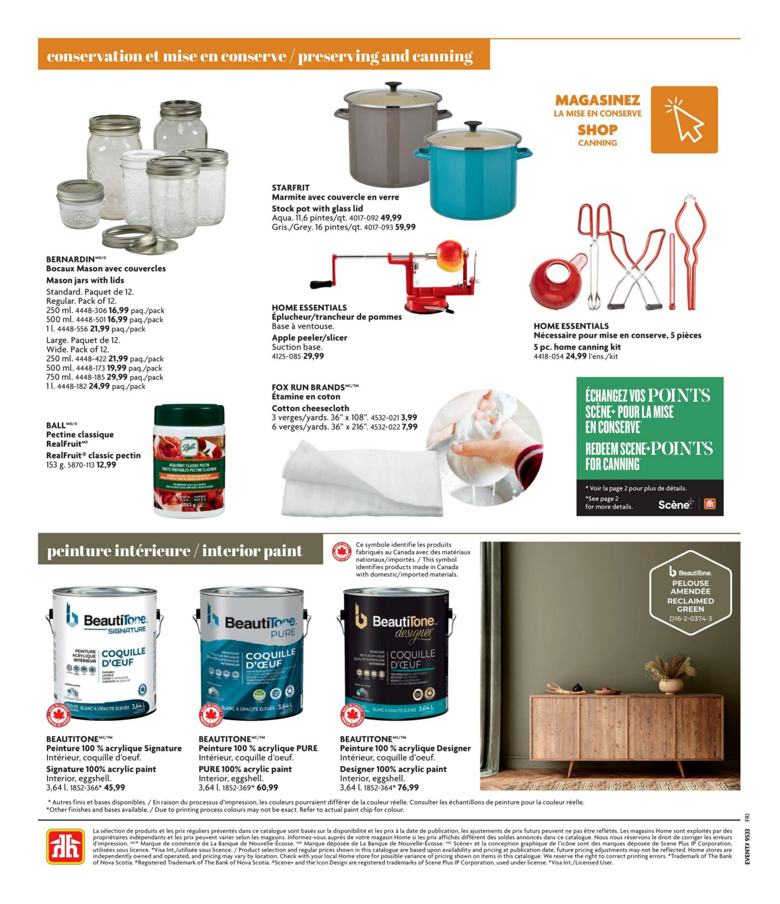 Home Hardware (QC) Fall and Winter Catalogue August 13 to November 4