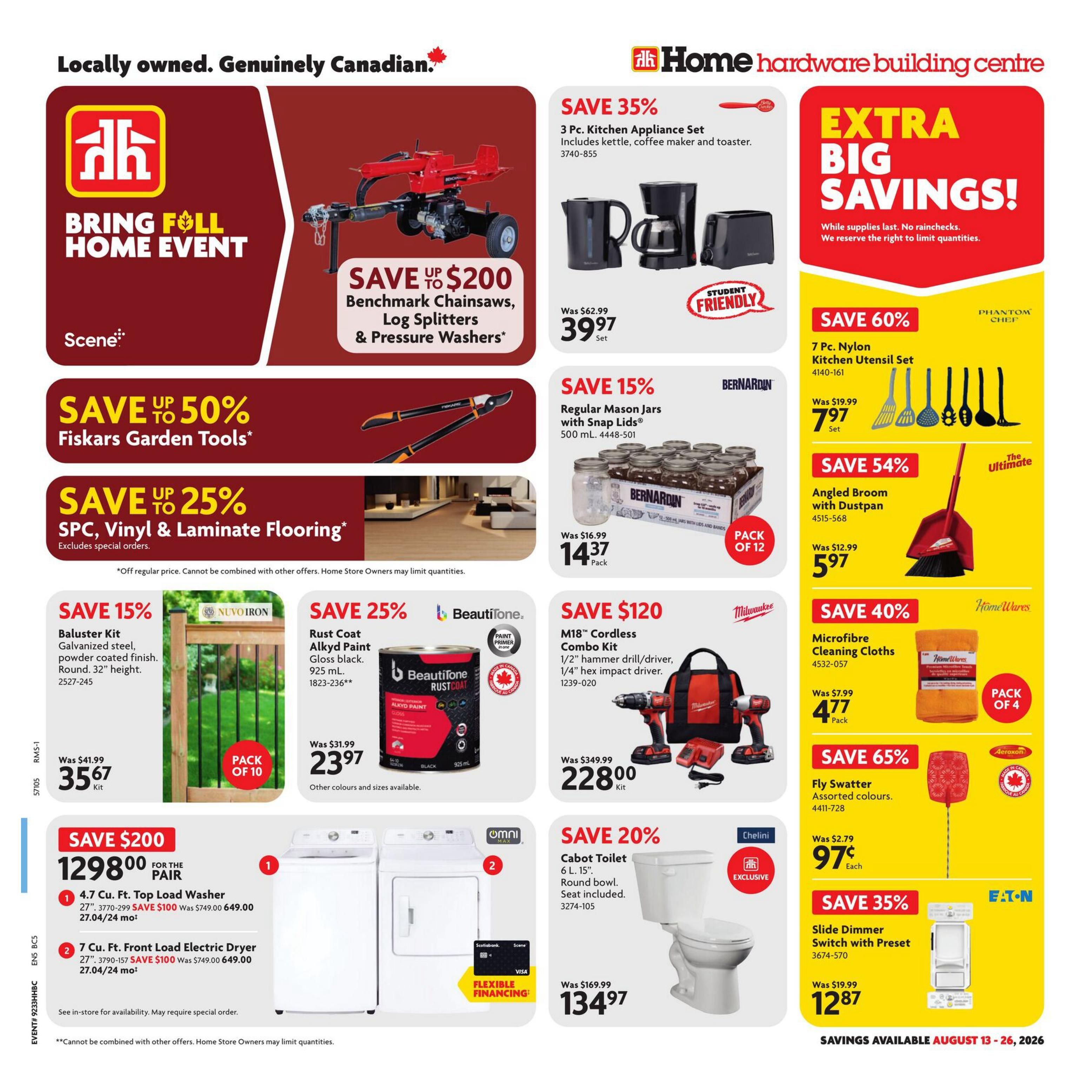 Home Hardware Building Centre (BC) Flyer August 13 to 26
