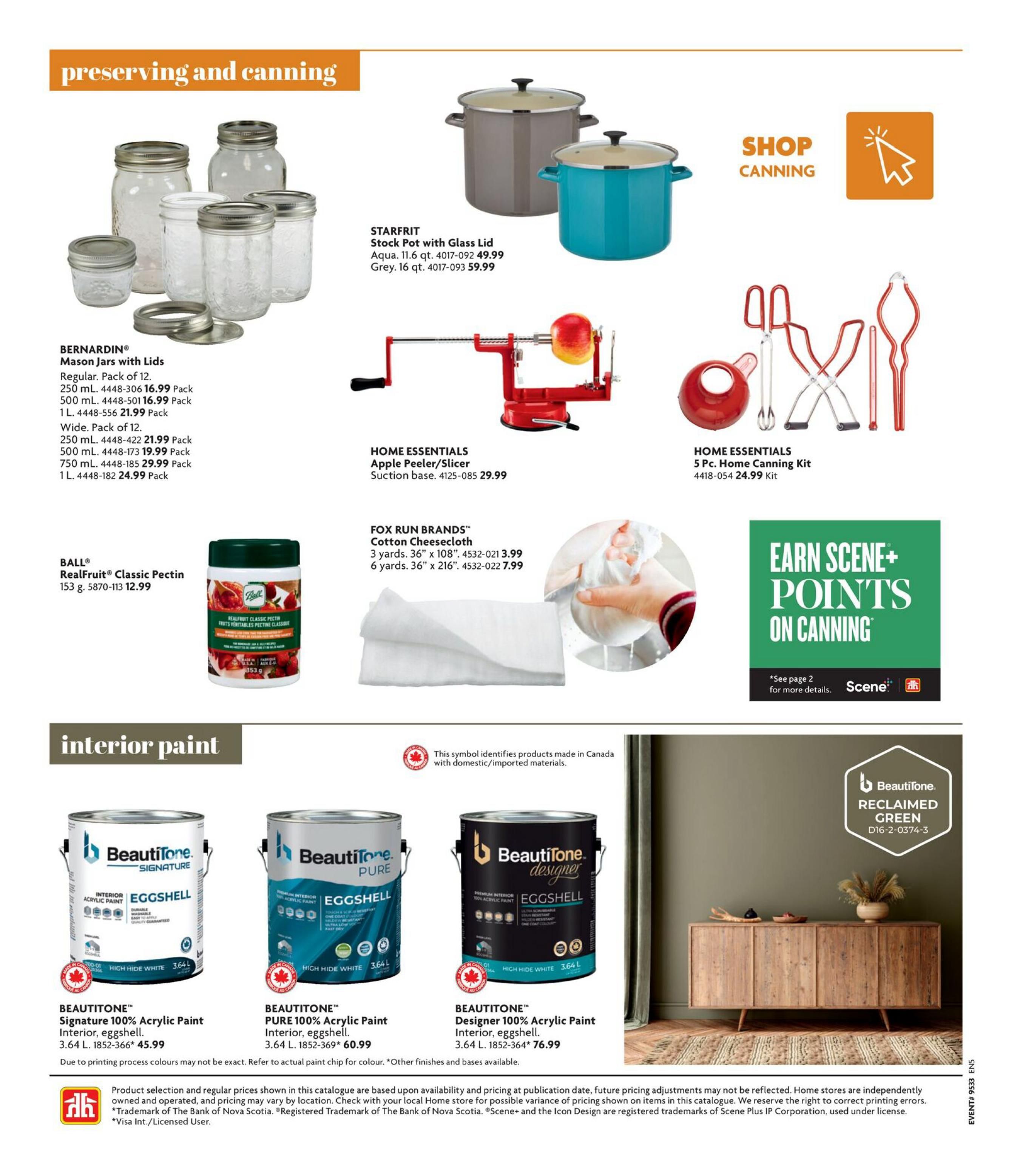 Home Hardware (BC) Fall and Winter Catalogue August 13 to November 4