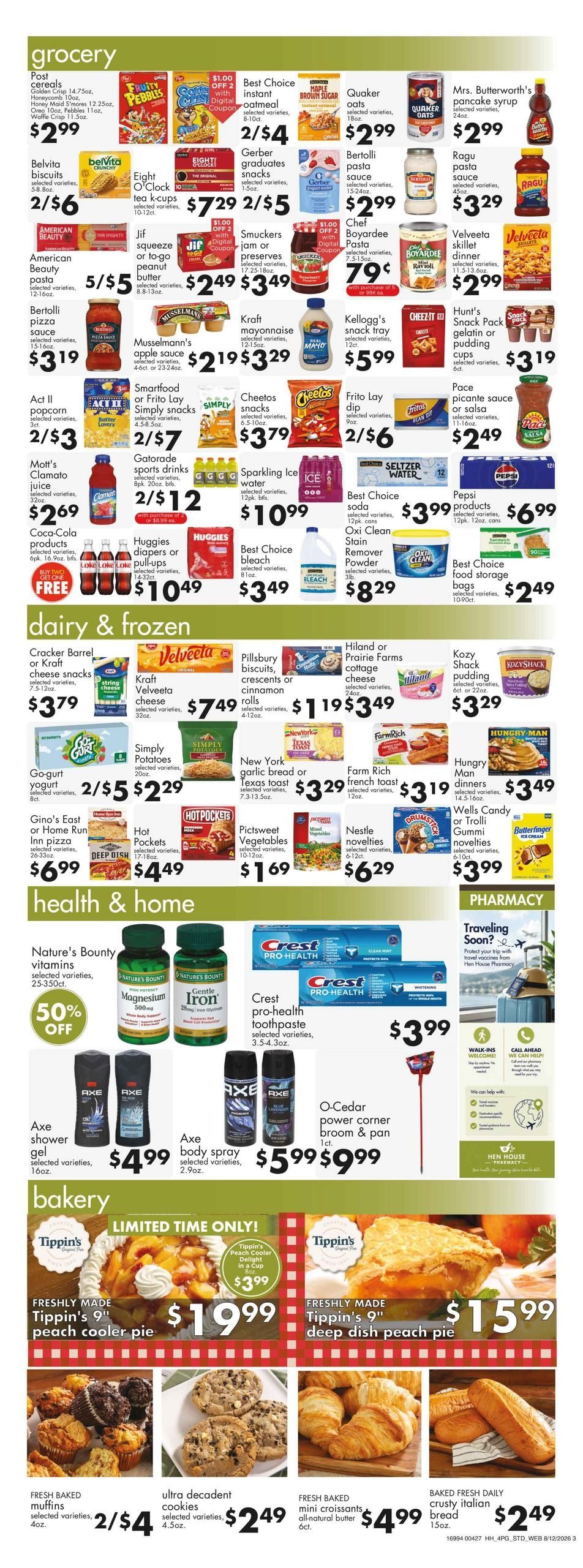 Hen House Weekly Ad August 12 - 18, 2026