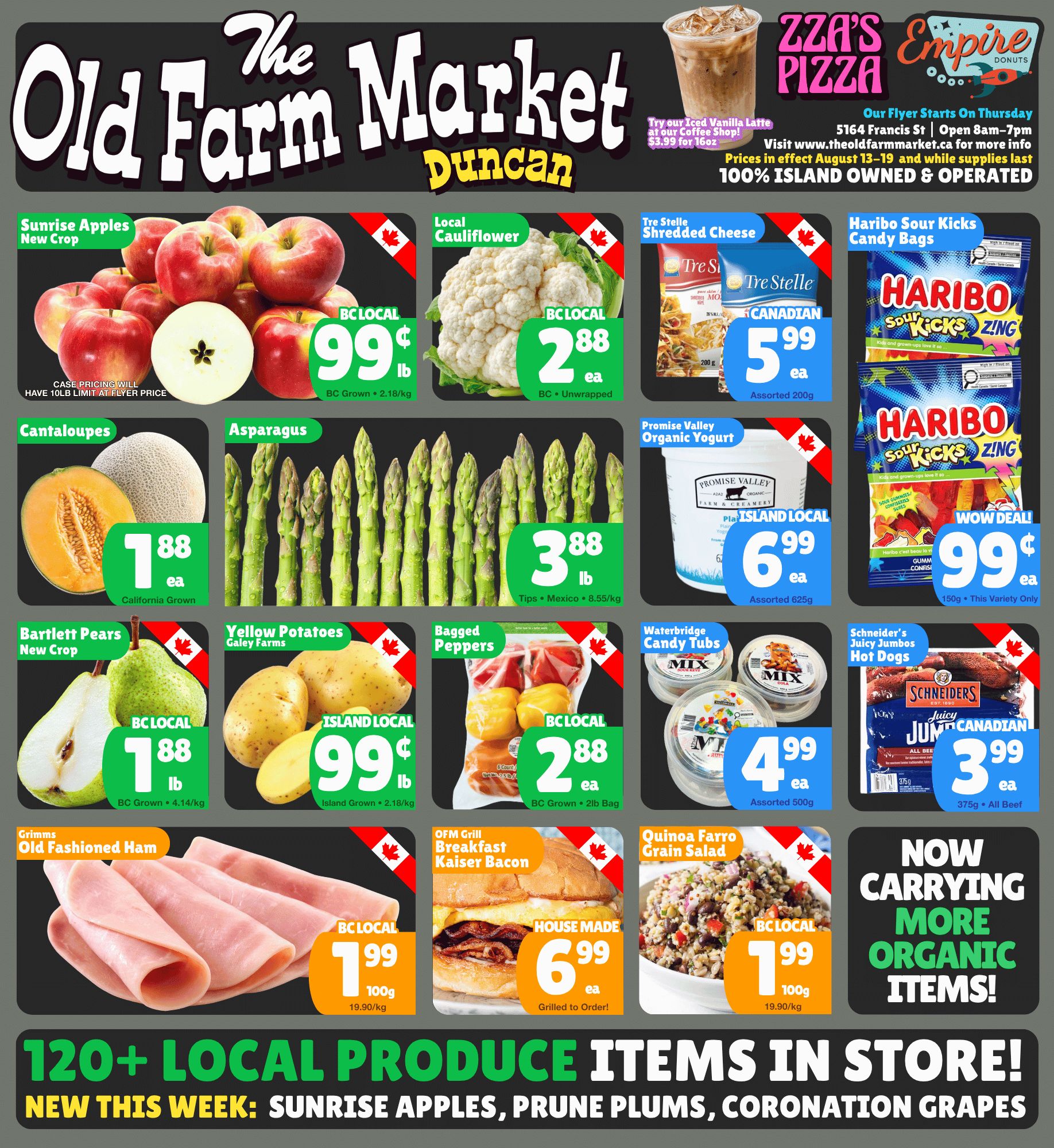 The Old Farm Market (Duncan) Flyer August 13 to 19