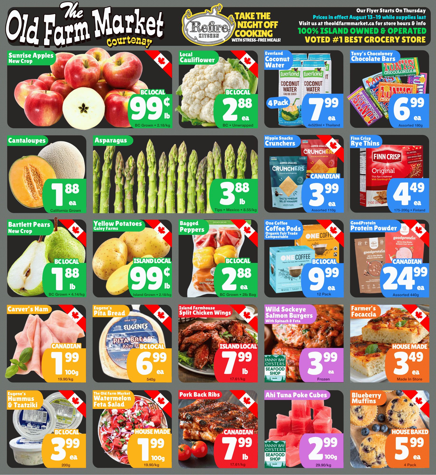 The Old Farm Market (Courtenay) Flyer August 13 to 19