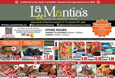 LaMantia's Flyer August 13 to 19