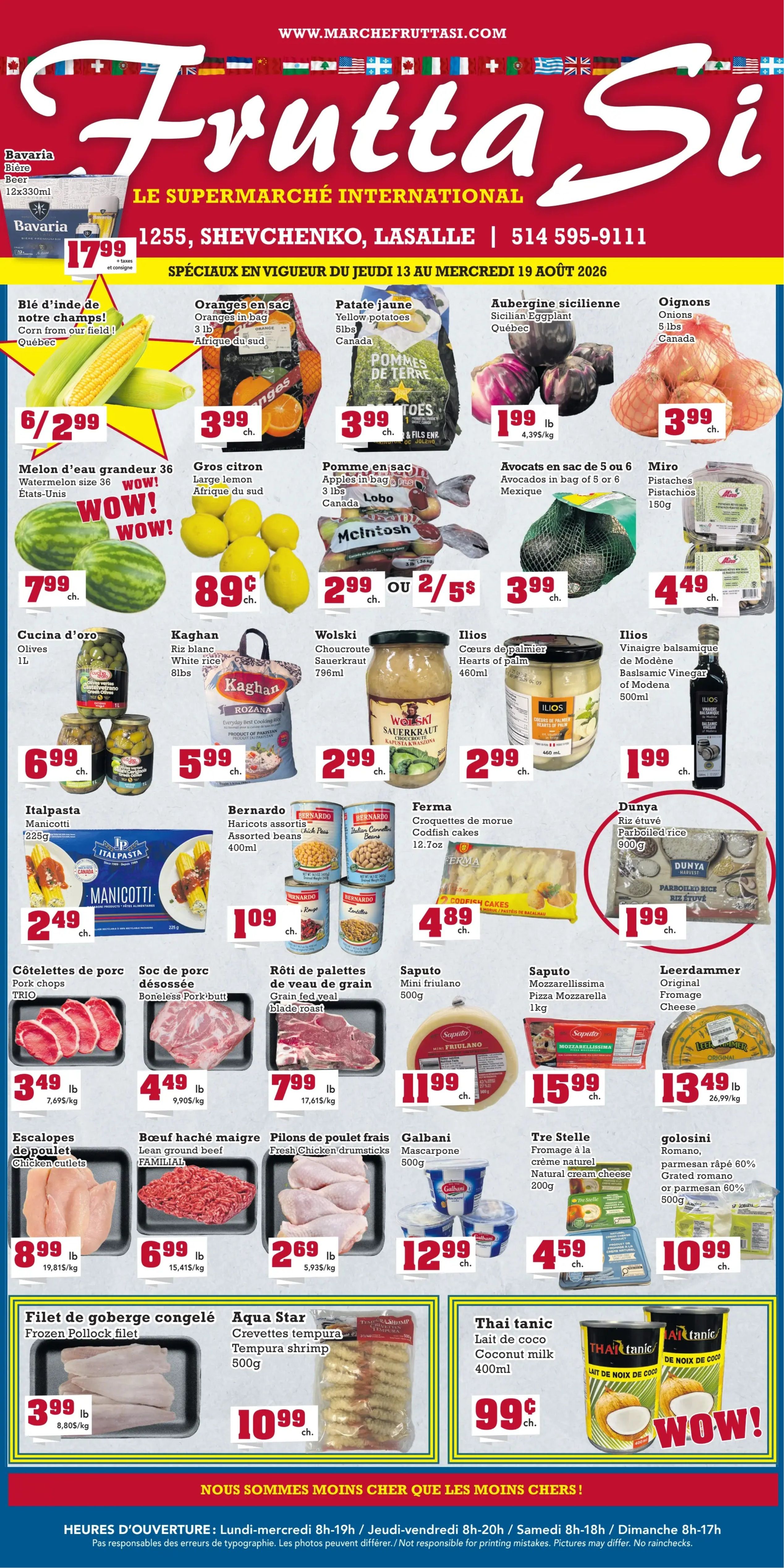 Frutta Si Flyer August 13 to 19