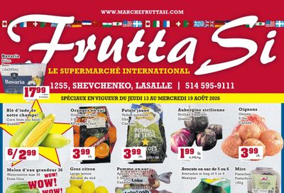 Frutta Si Flyer August 13 to 19