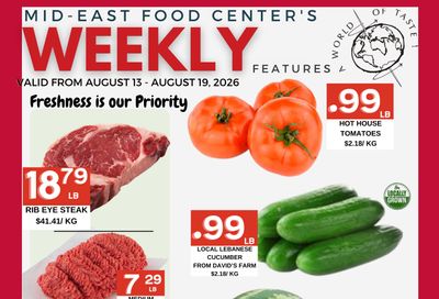 Mid-East Food Centre Flyer August 13 to 19
