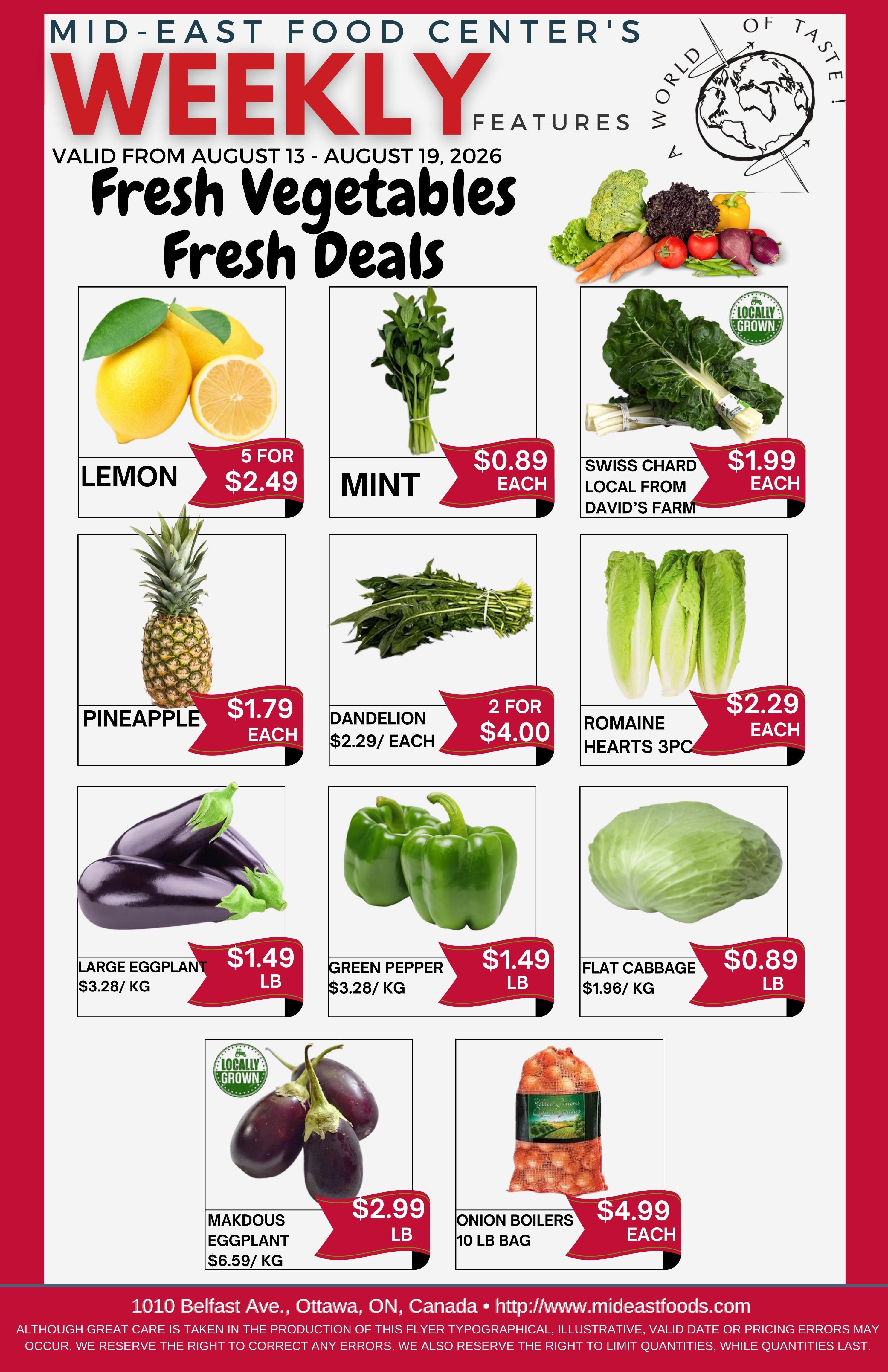 Mid-East Food Centre Flyer August 13 to 19