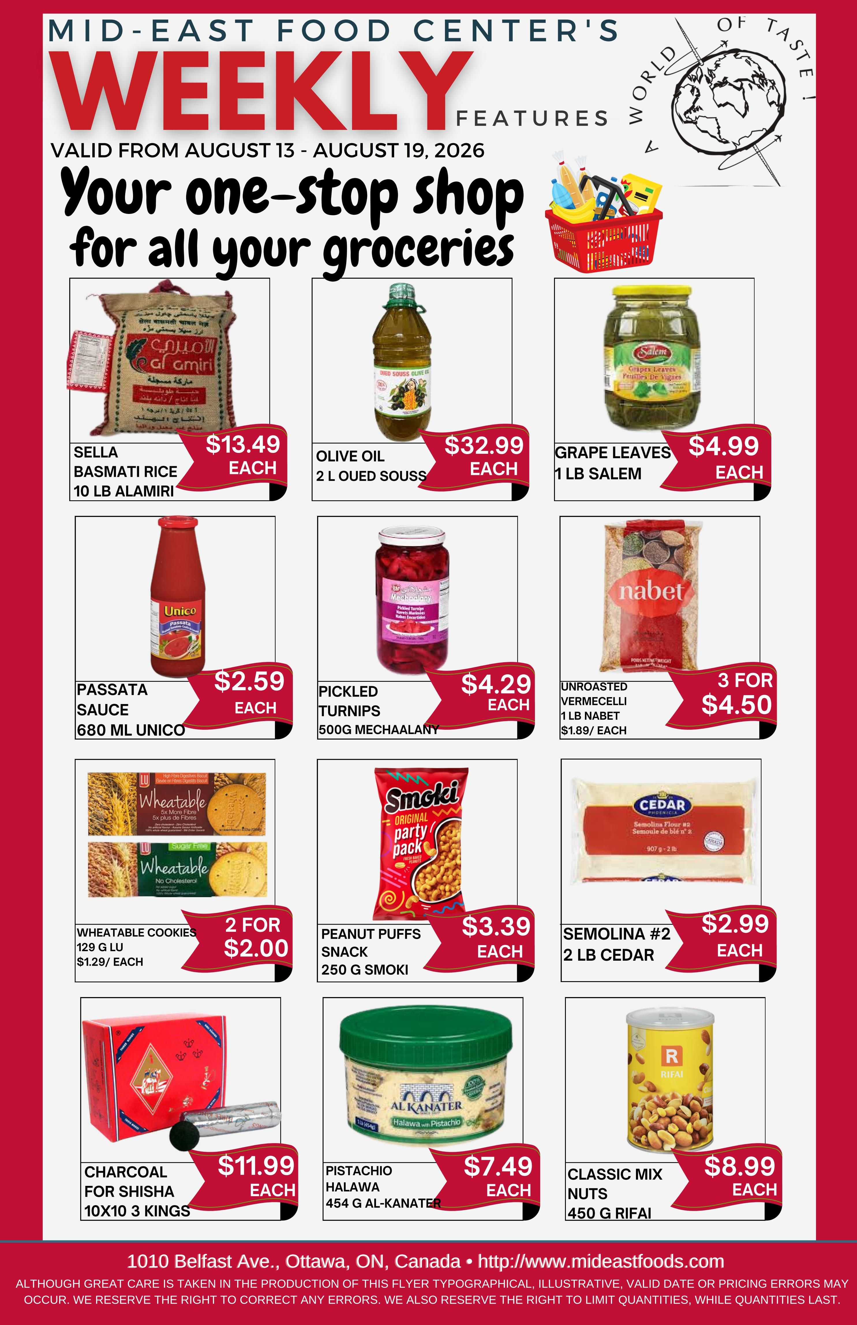 Mid-East Food Centre Flyer August 13 to 19