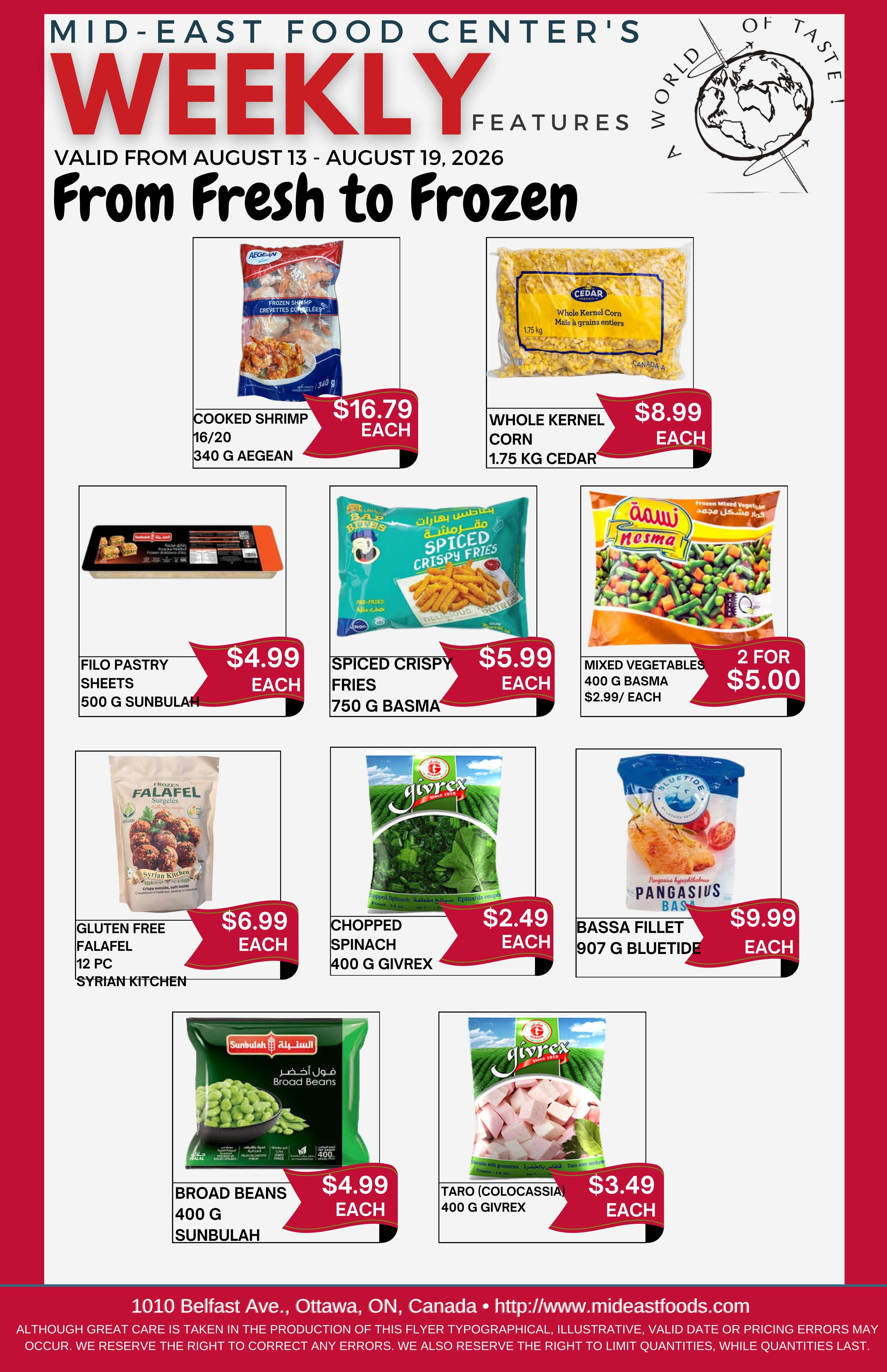 Mid-East Food Centre Flyer August 13 to 19