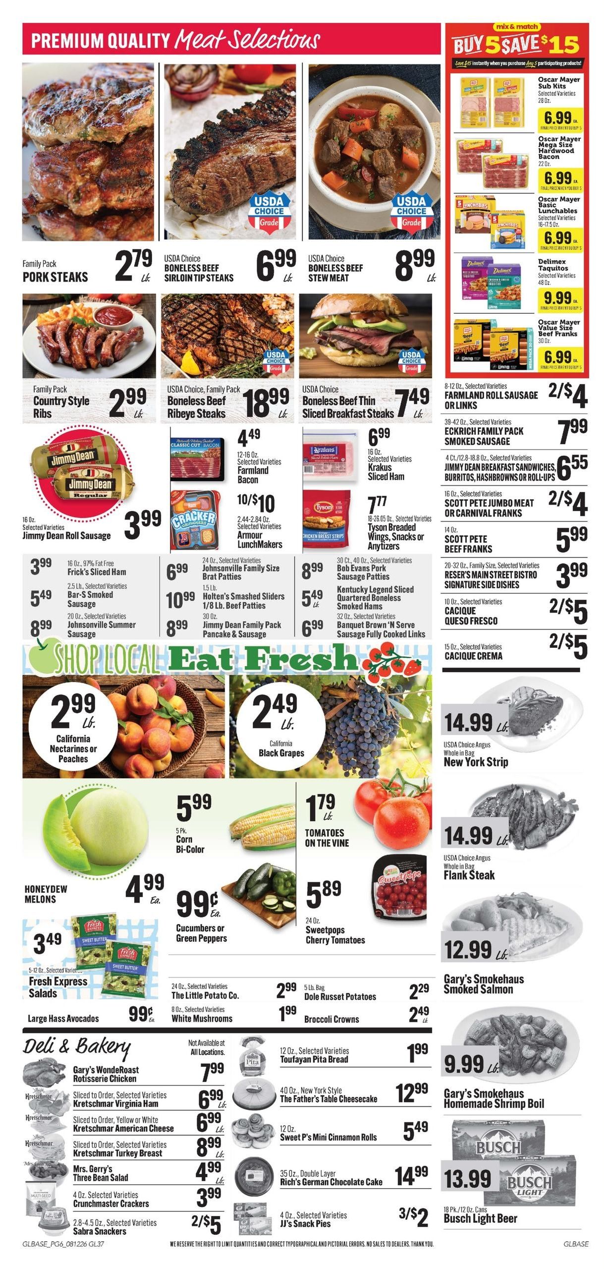 Gary's Foods (Cedar Rapids Area, IA) Weekly Ad August 12 - 18, 2026