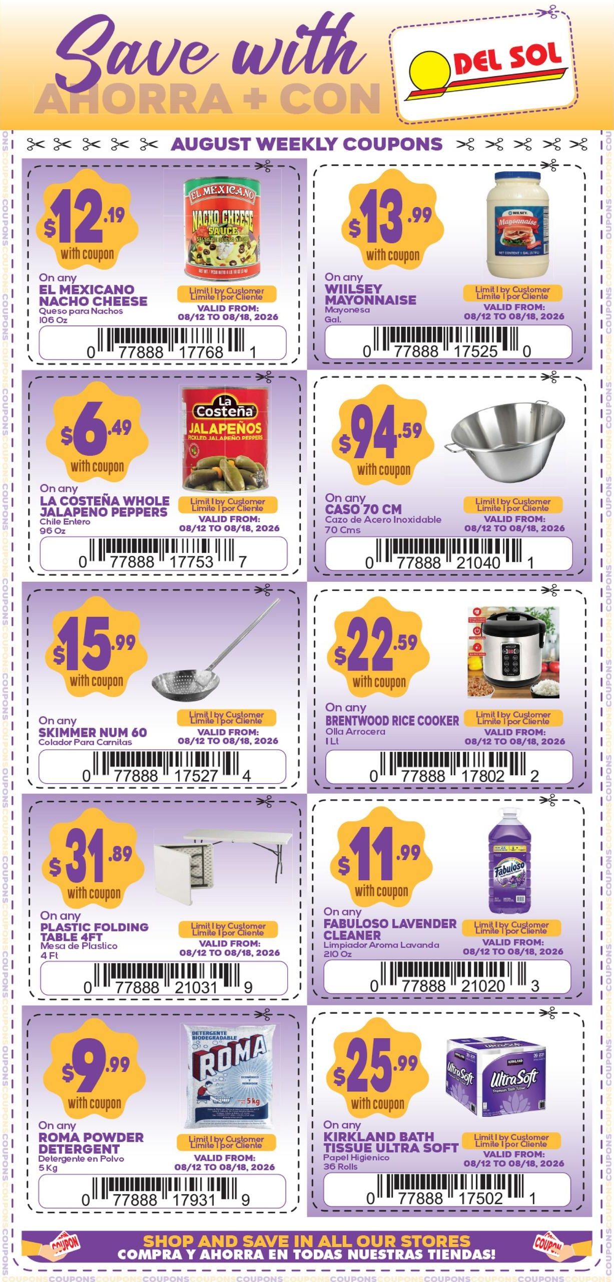 Del Sol IGA Weekly Ad August 12 - 18, 2026