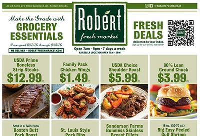 Robert Fresh Market (Baton Rouge–New Orleans Area, LA) Weekly Ad August 12 - 18, 2026