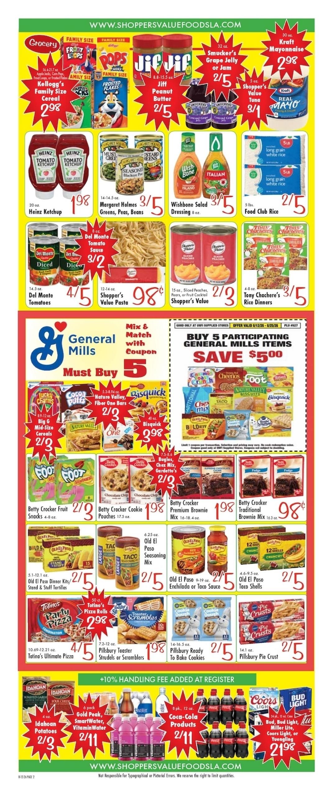 Shoppers Value Foods LA Weekly Ad August 12 - 25, 2026
