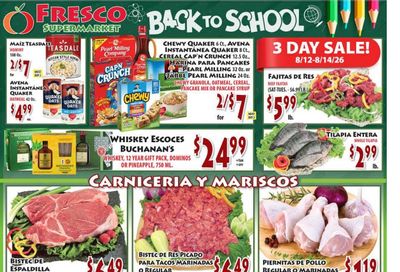Fresco Supermarket (San Jose–Santa Clara Area, CA) Weekly Ad August 12 - 18, 2026