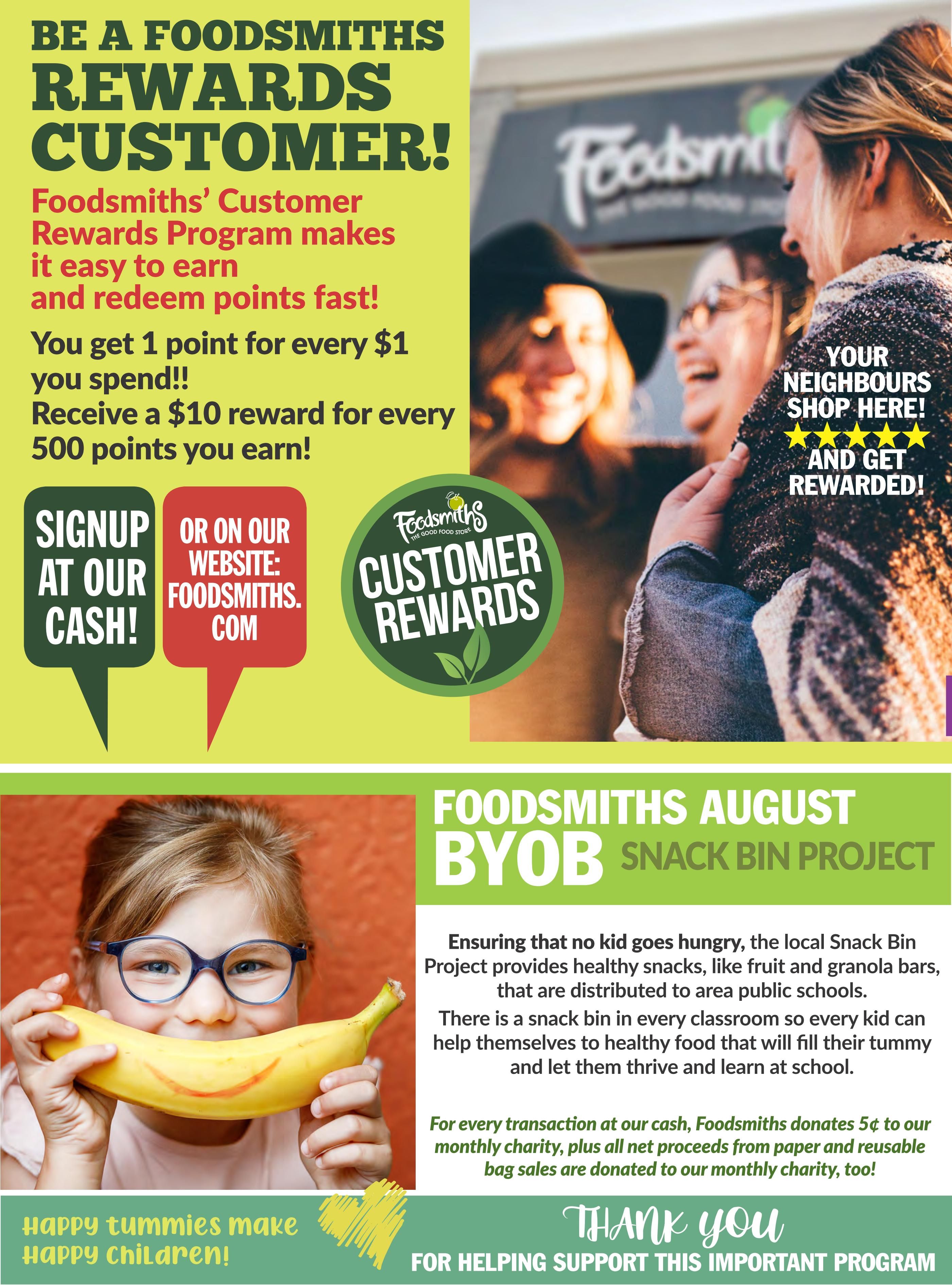 Foodsmiths Flyer August 13 to 20