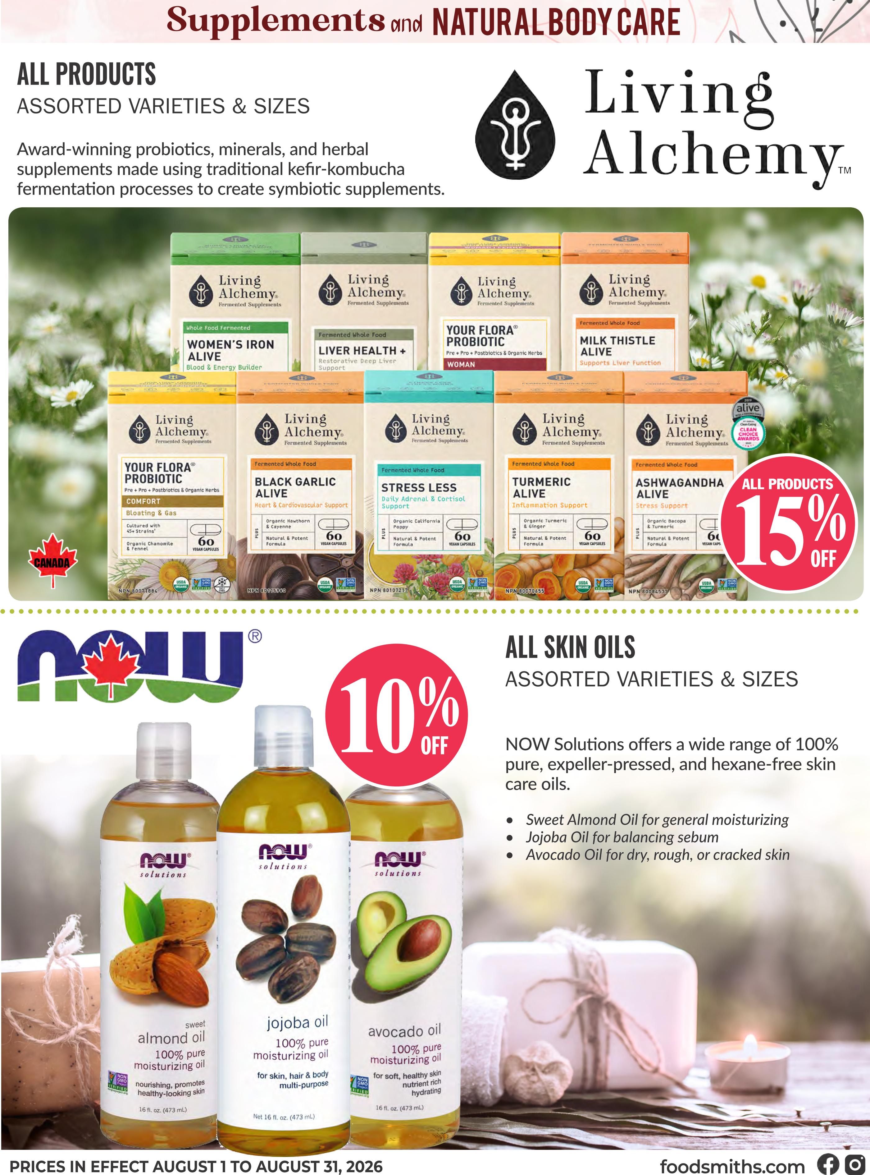 Foodsmiths Flyer August 13 to 20