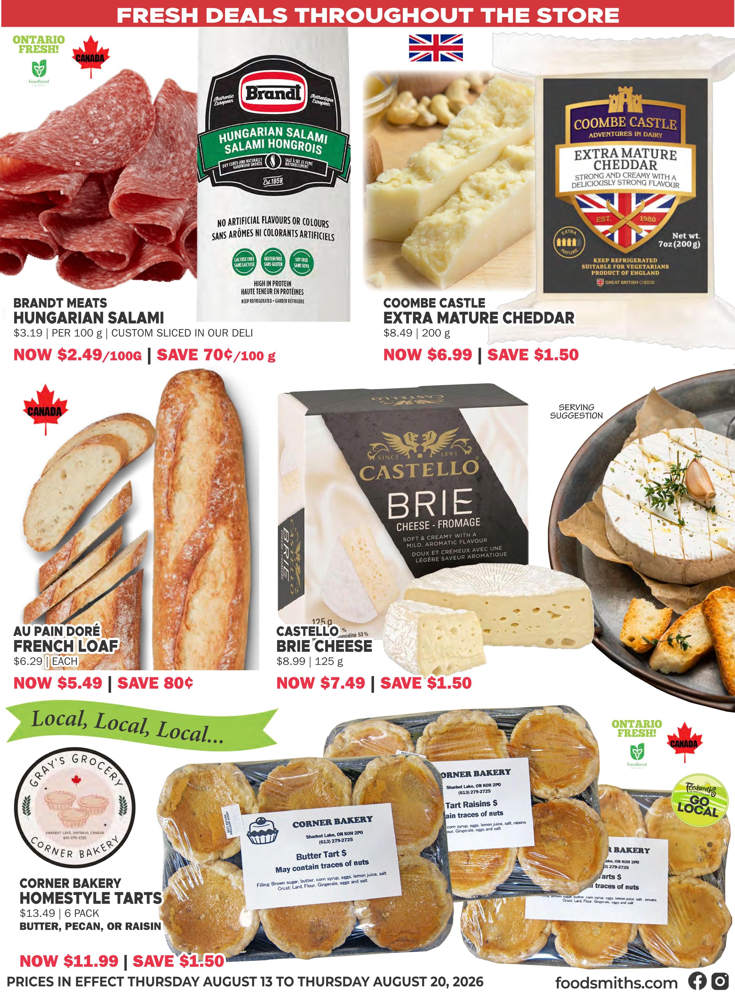 Foodsmiths Flyer August 13 to 20