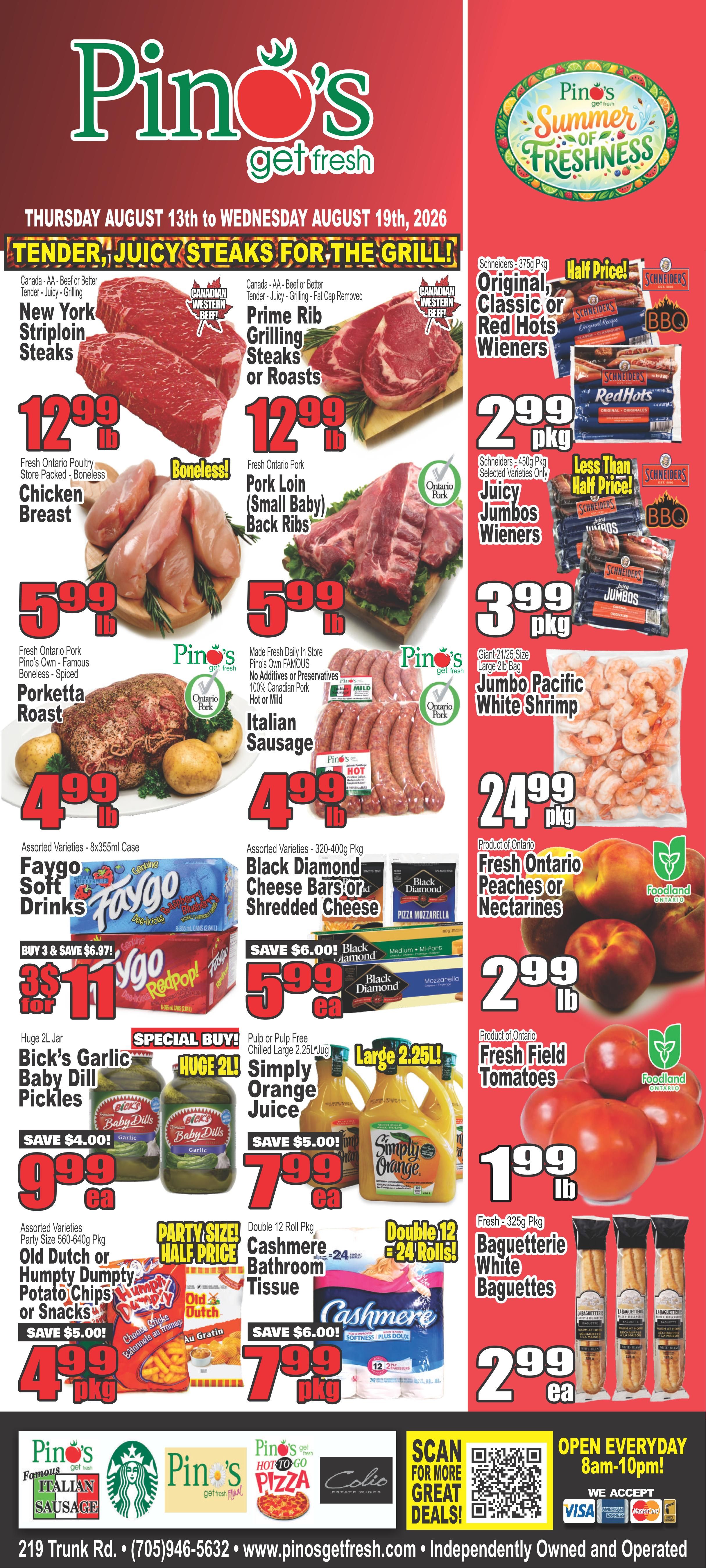 Pino's Flyer August 13 to 19