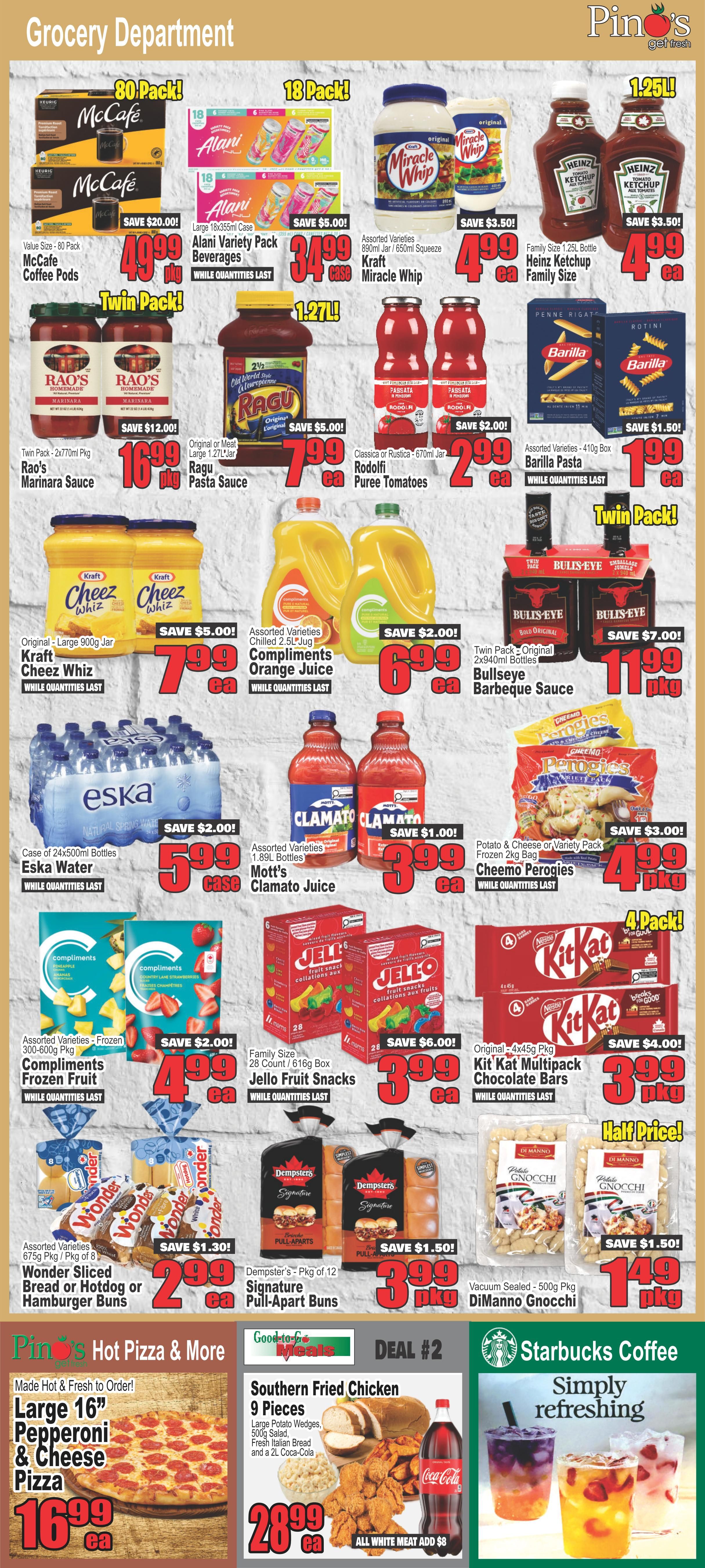Pino's Flyer August 13 to 19