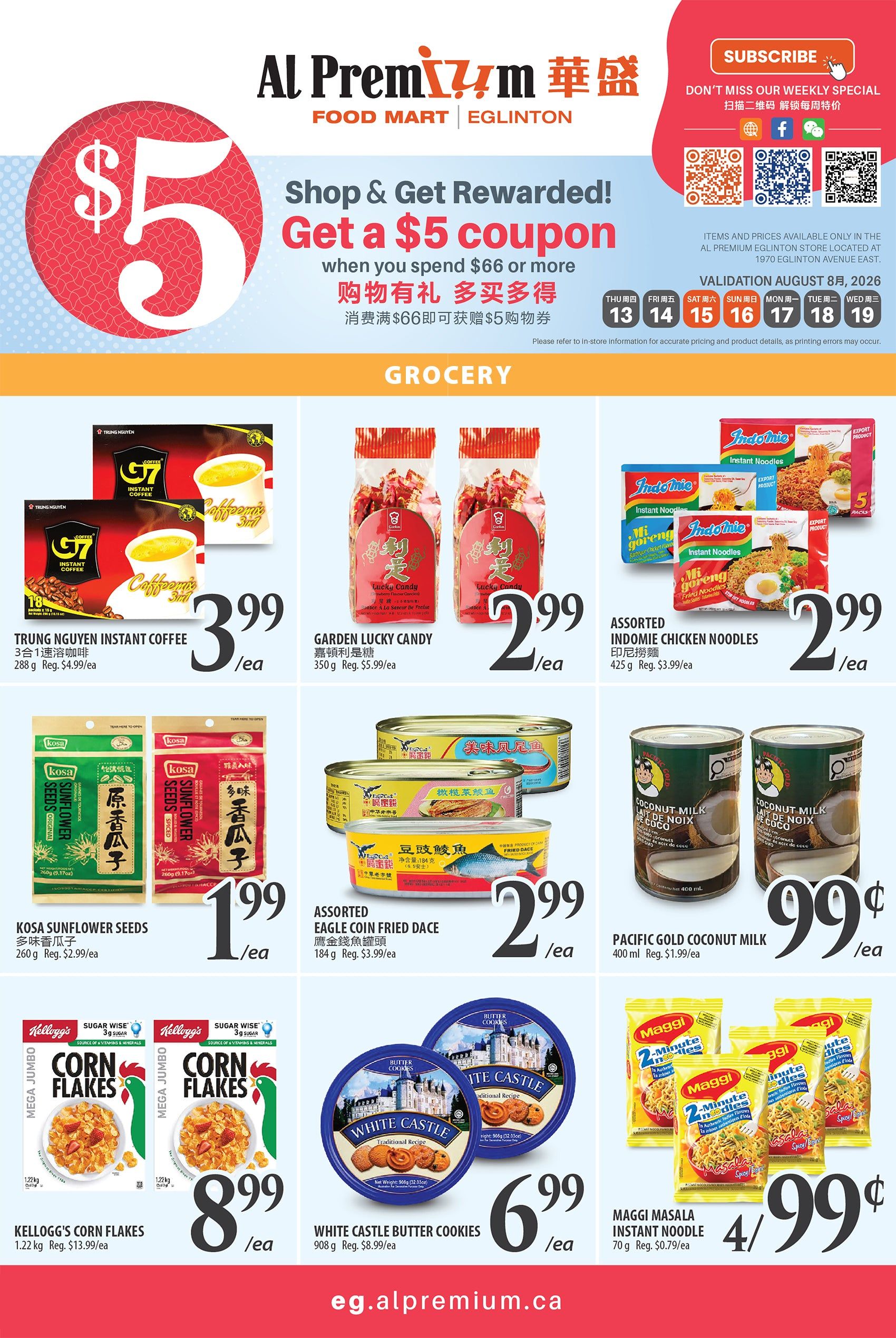 Al Premium Food Mart (Eglinton Ave.) Flyer August 13 to 19