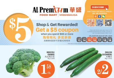 Al Premium Food Mart (Mississauga) Flyer August 13 to 19