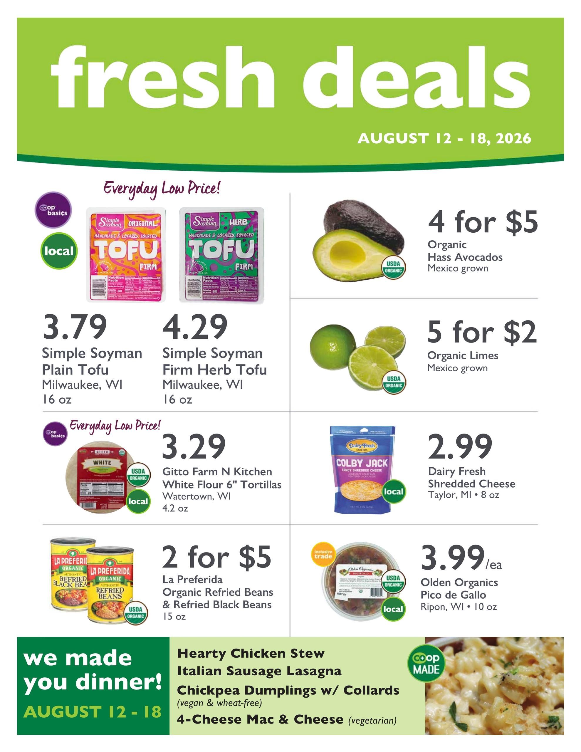 Outpost Natural Foods Weekly Ad August 12 - 18, 2026