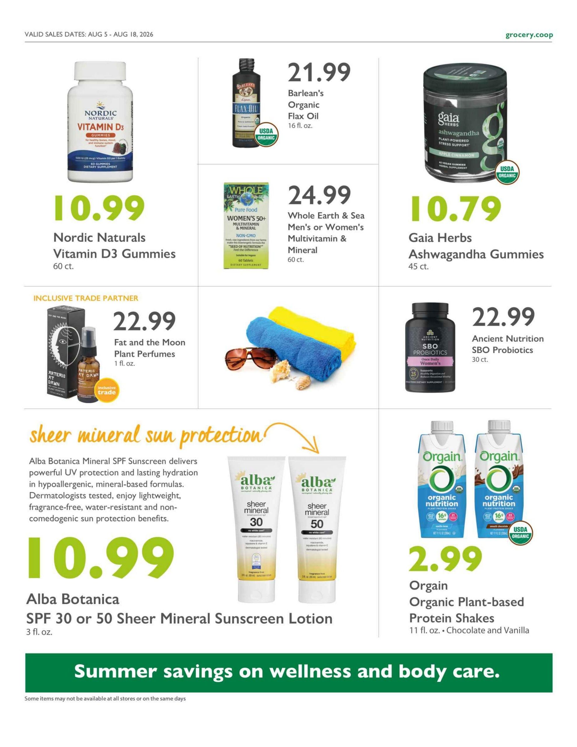 Outpost Natural Foods Weekly Ad August 12 - 18, 2026