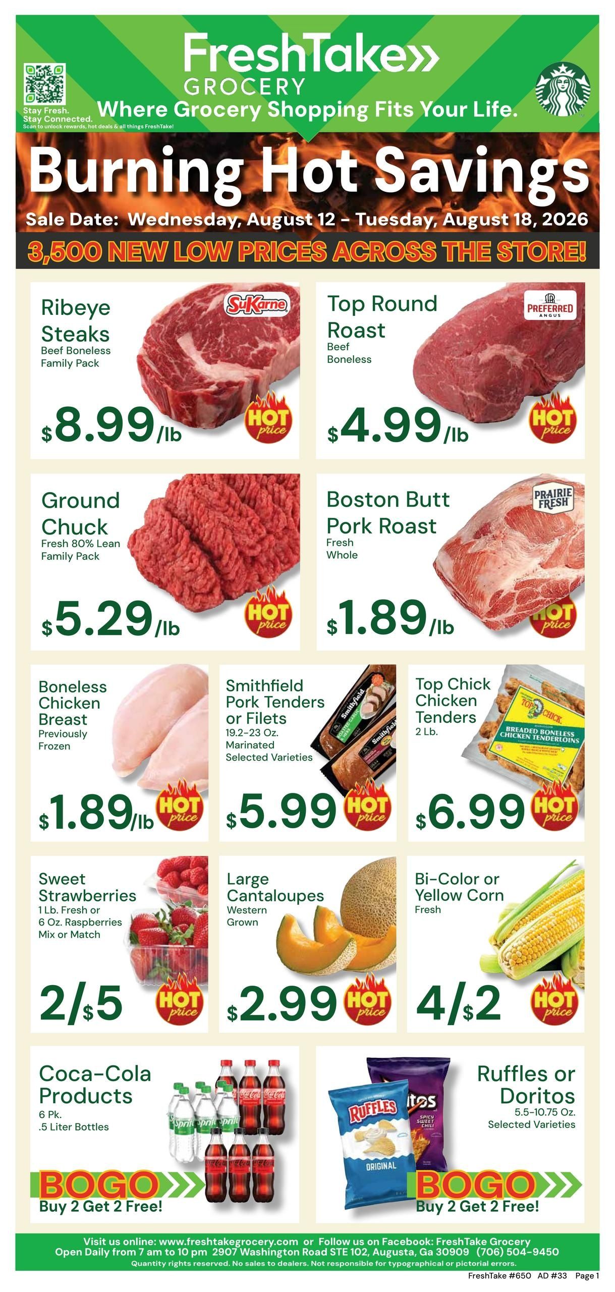FreshTake Weekly Ad August 12 - 18, 2026