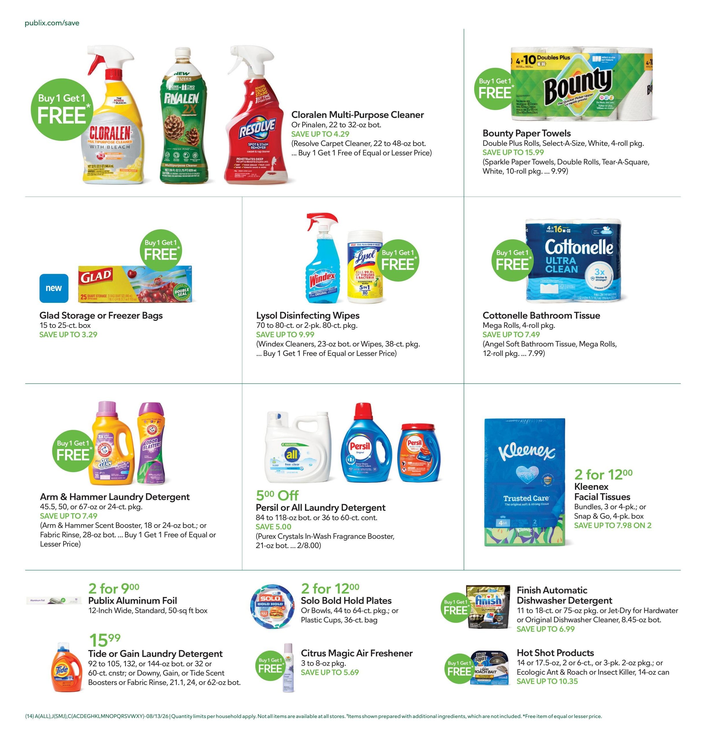 Publix (Aiken–Augusta Area, GA–SC) Weekly Ad August 12 - 18, 2026