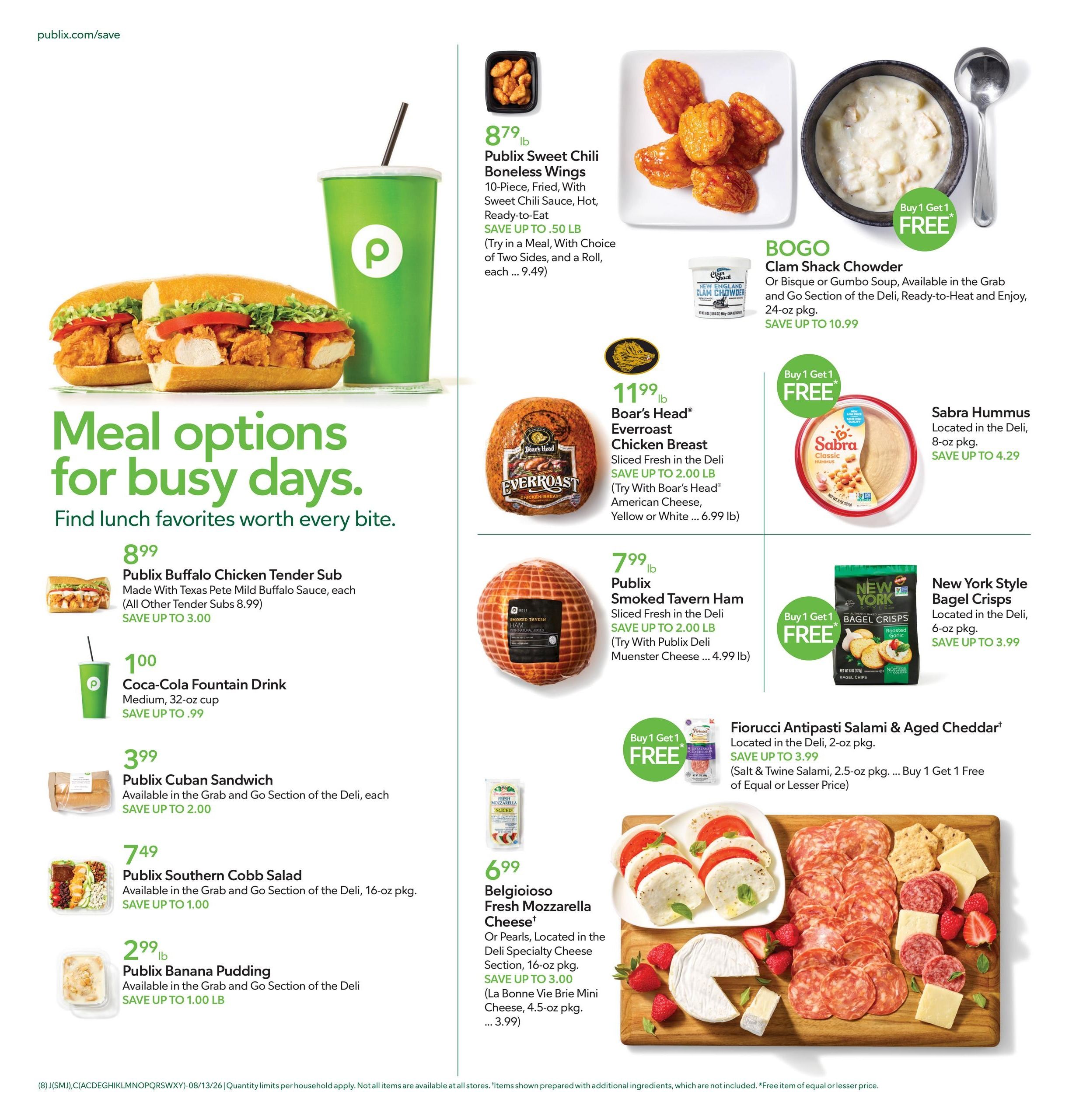 Publix (Aiken–Augusta Area, GA–SC) Weekly Ad August 12 - 18, 2026