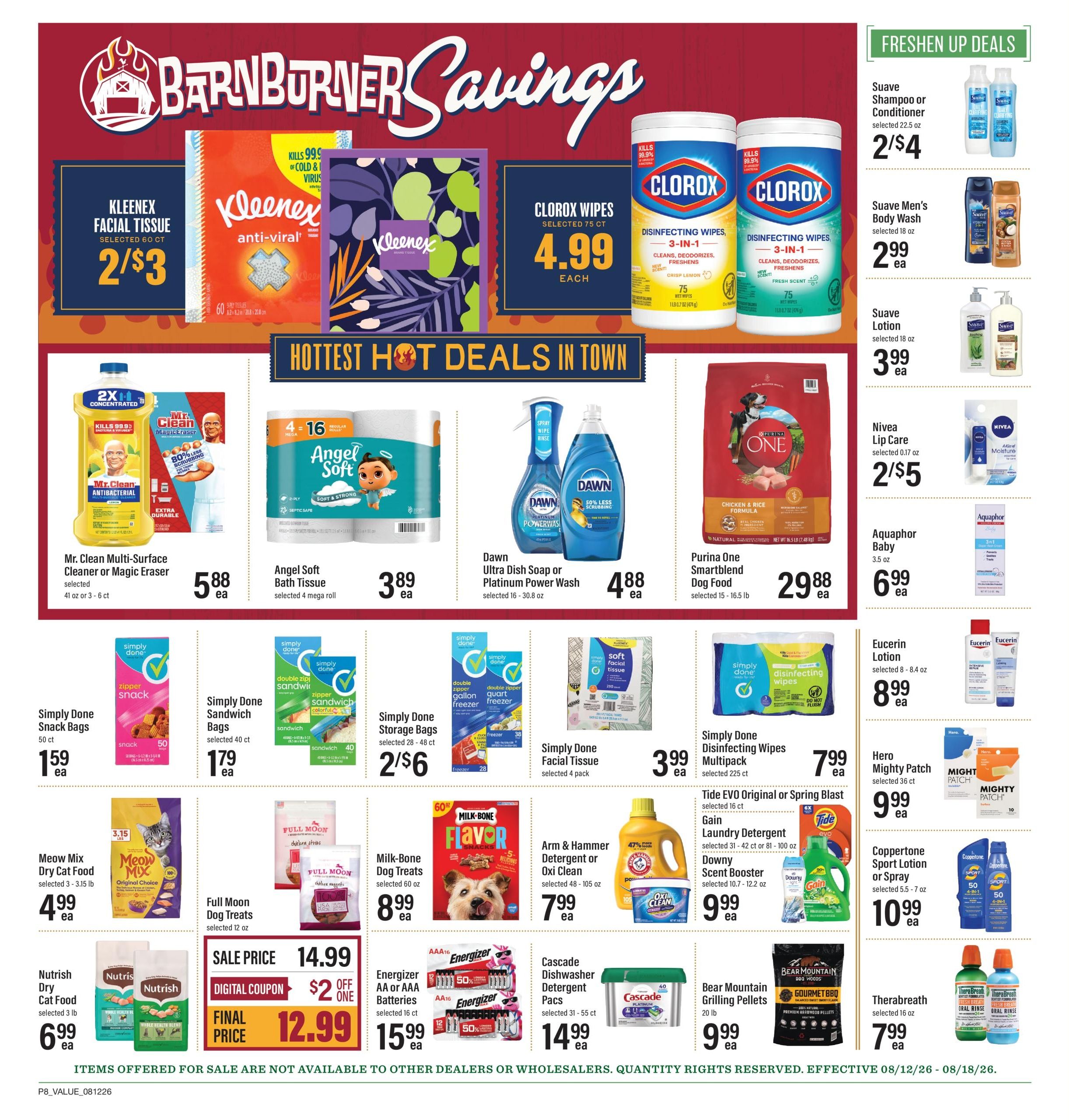 Lowes Foods (GA, NC, SC) Weekly Ad August 12 - 18, 2026
