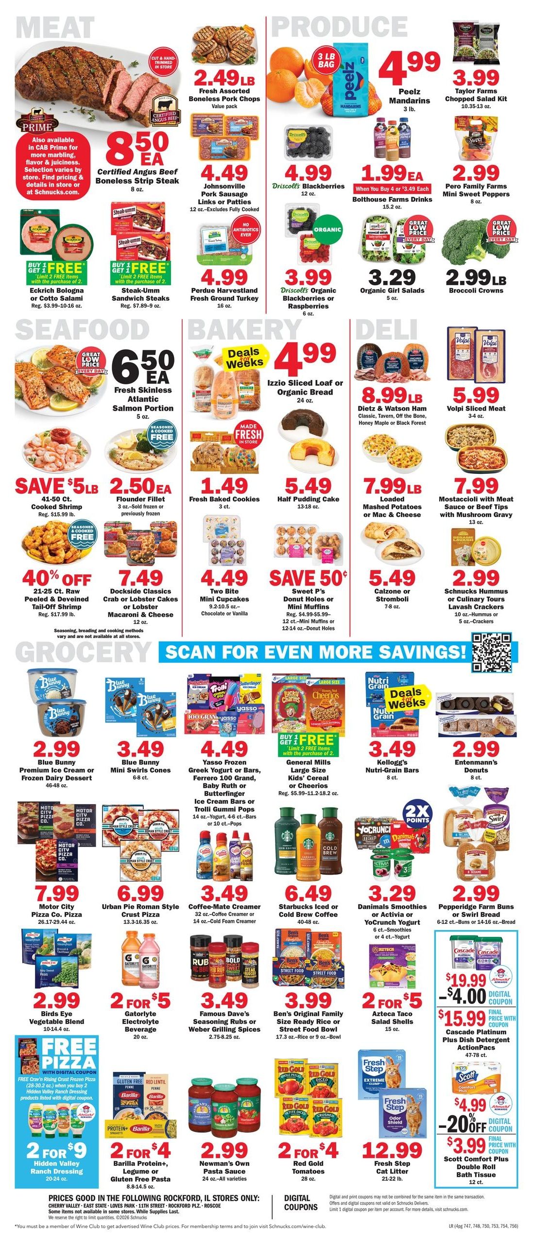 Schnucks (Loves Park–Rockford Area, IL) Weekly Print Weekly Ad August 19 - 25, 2026
