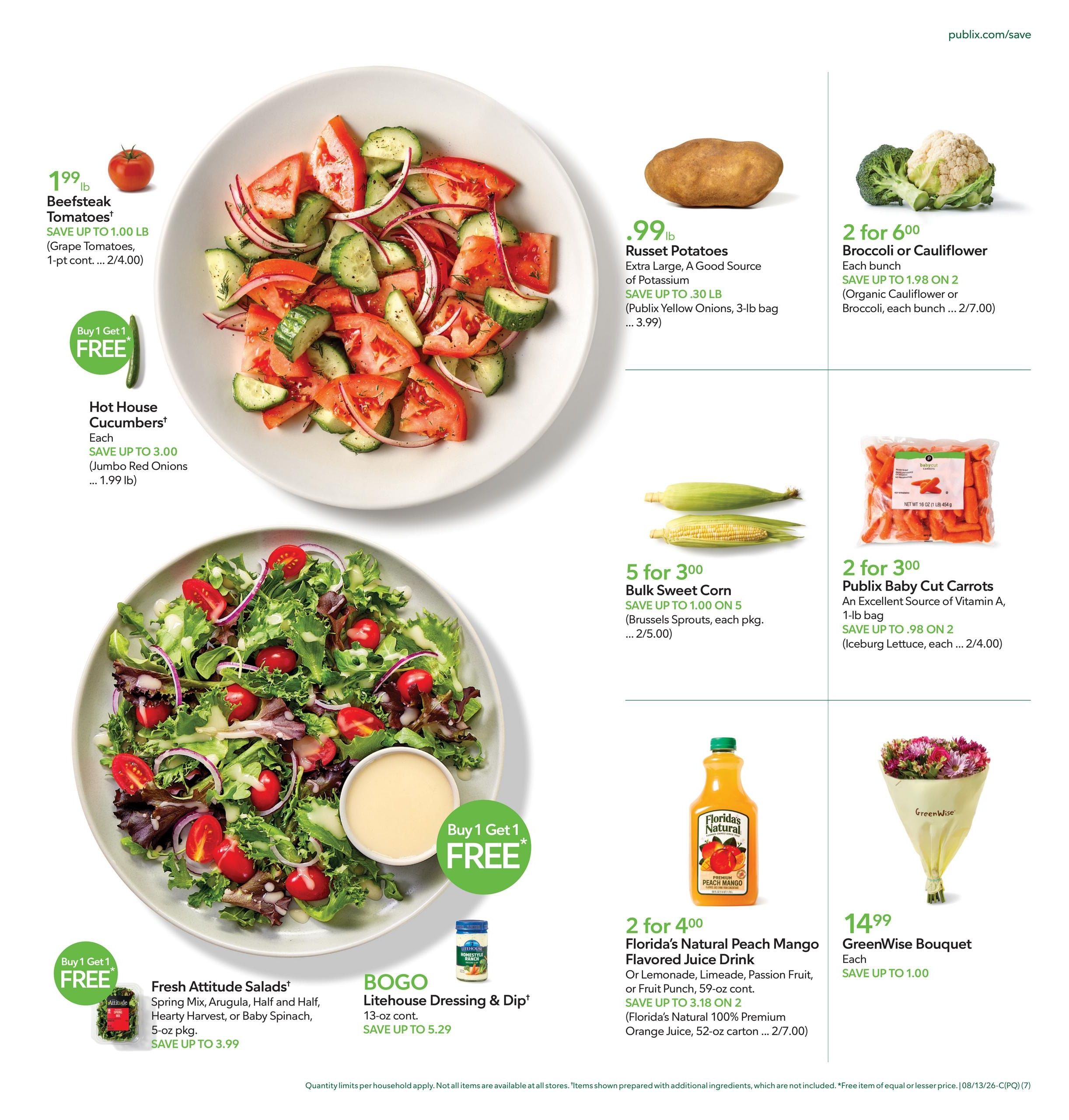 Publix (Dalton Area, GA) Weekly Ad August 12 - 18, 2026