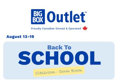 Big Box Outlet Store Flyer August 13 to 19