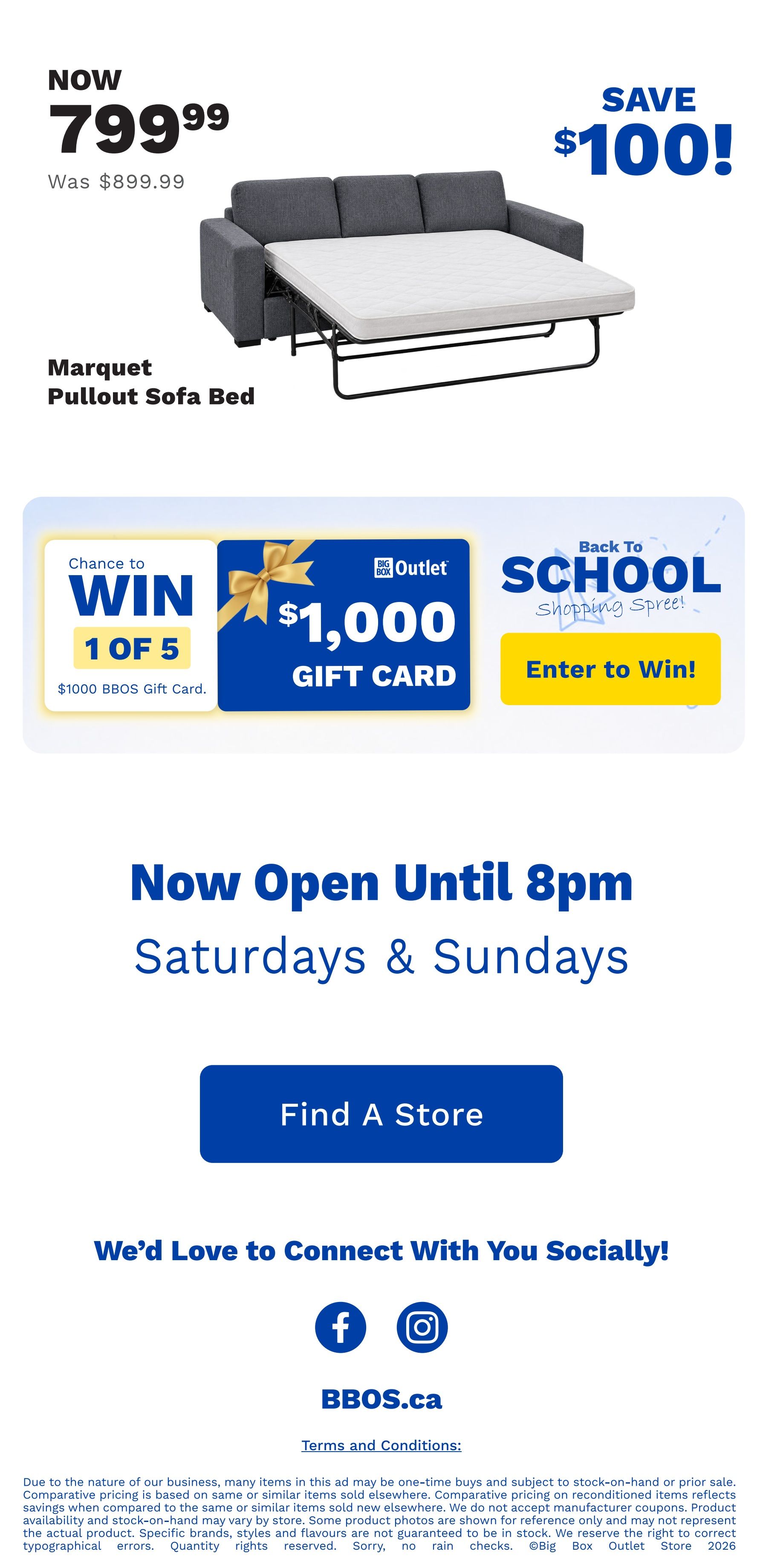 Big Box Outlet Store Flyer August 13 to 19
