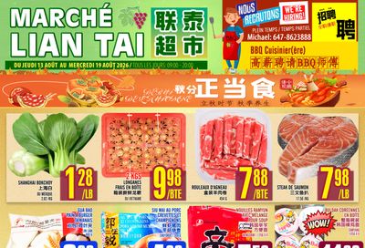 Marche Lian Tai Flyer August 13 to 19
