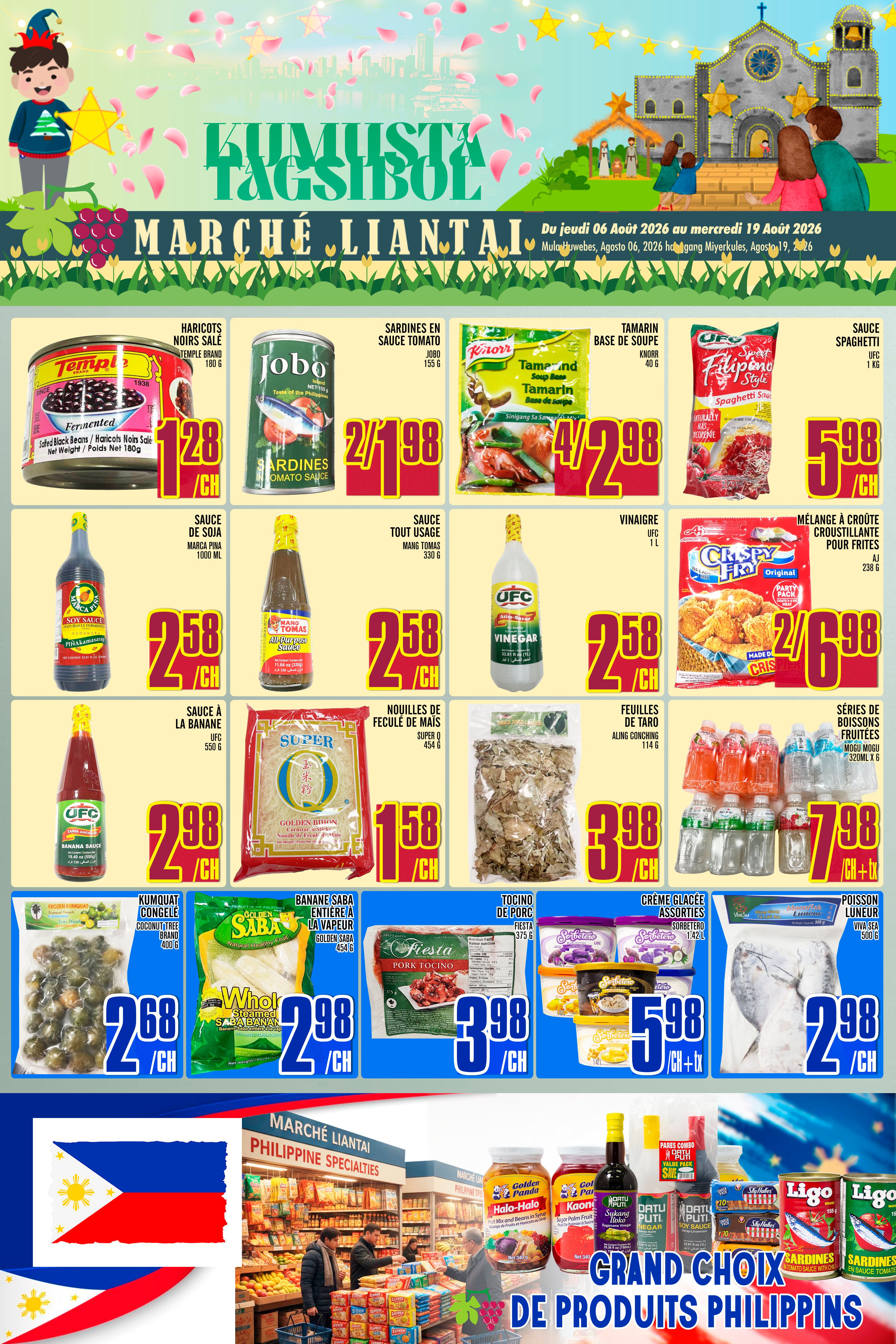 Marche Lian Tai Flyer August 13 to 19