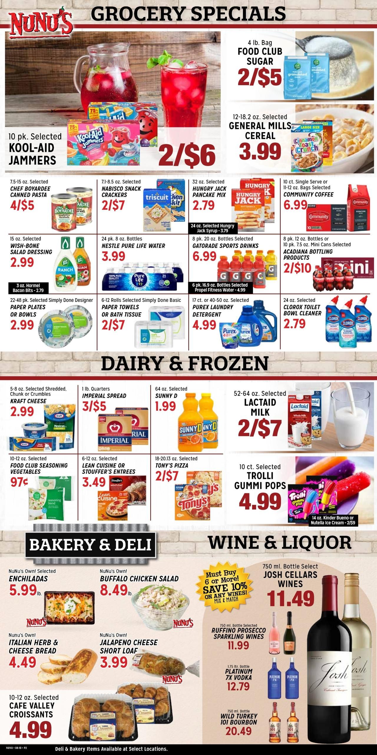 Nunu's Markets (Lafayette Area, LA) Weekly Ad August 12 - 18, 2026